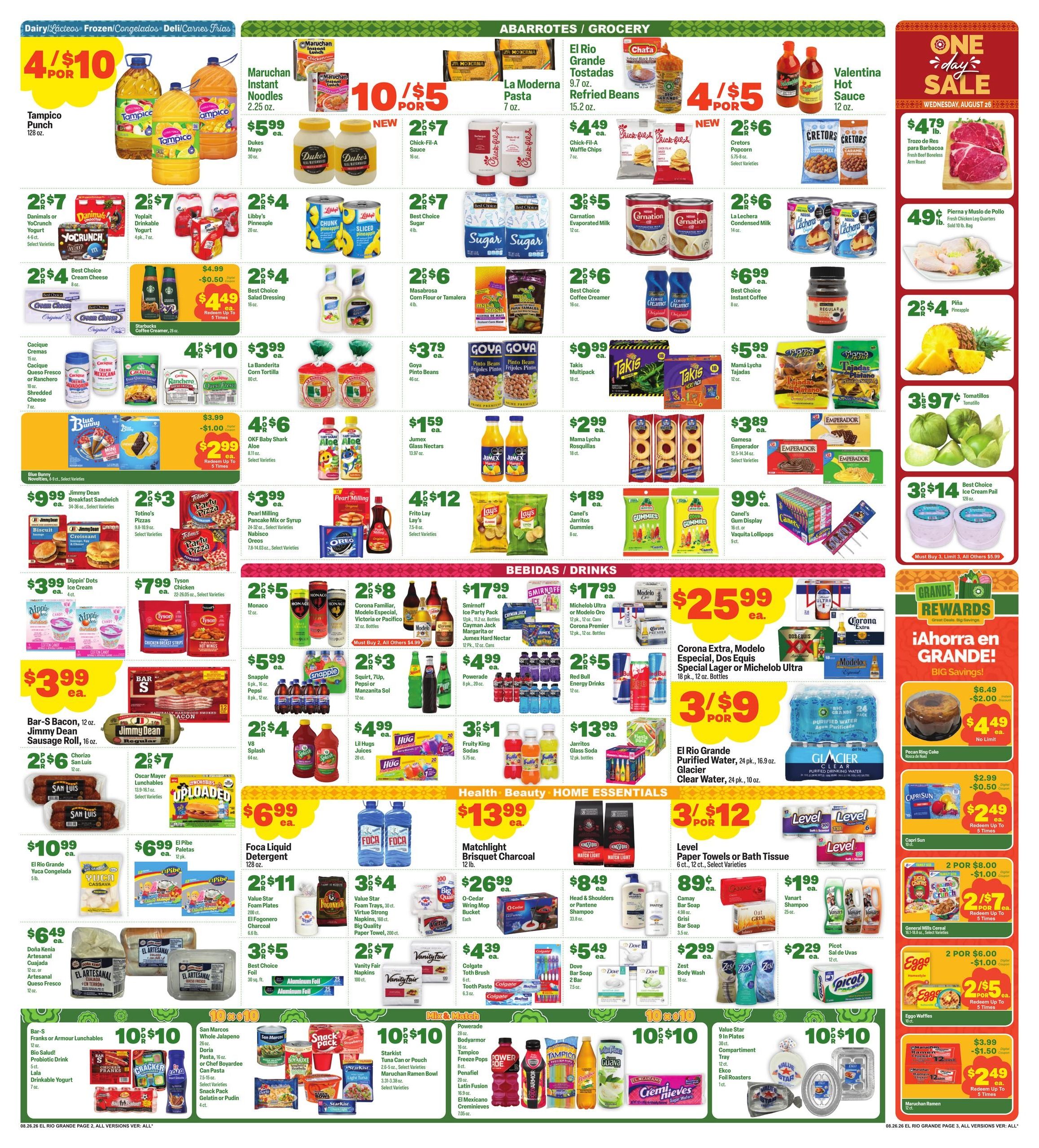 El Rio Grande Weekly Ad August 26 - September 1, 2026