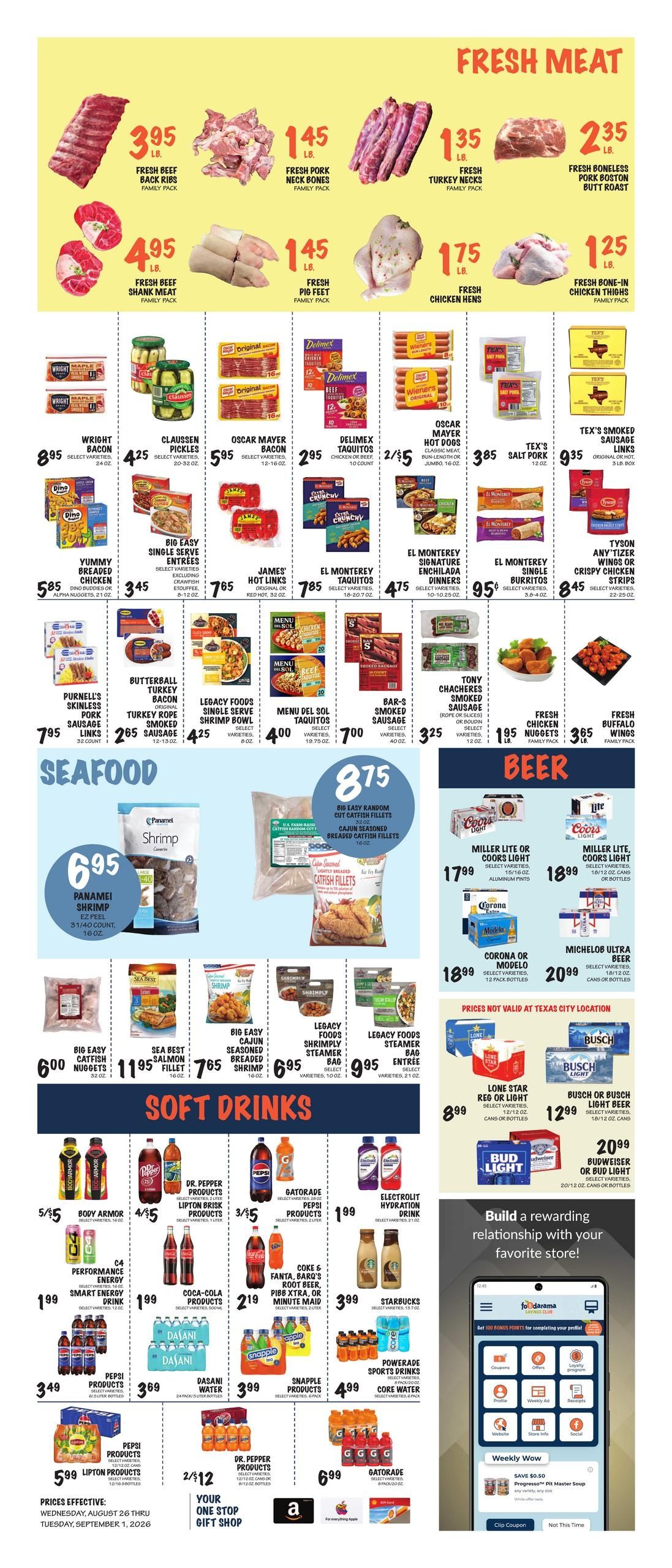 Foodarama Weekly Ad August 26 - September 1, 2026