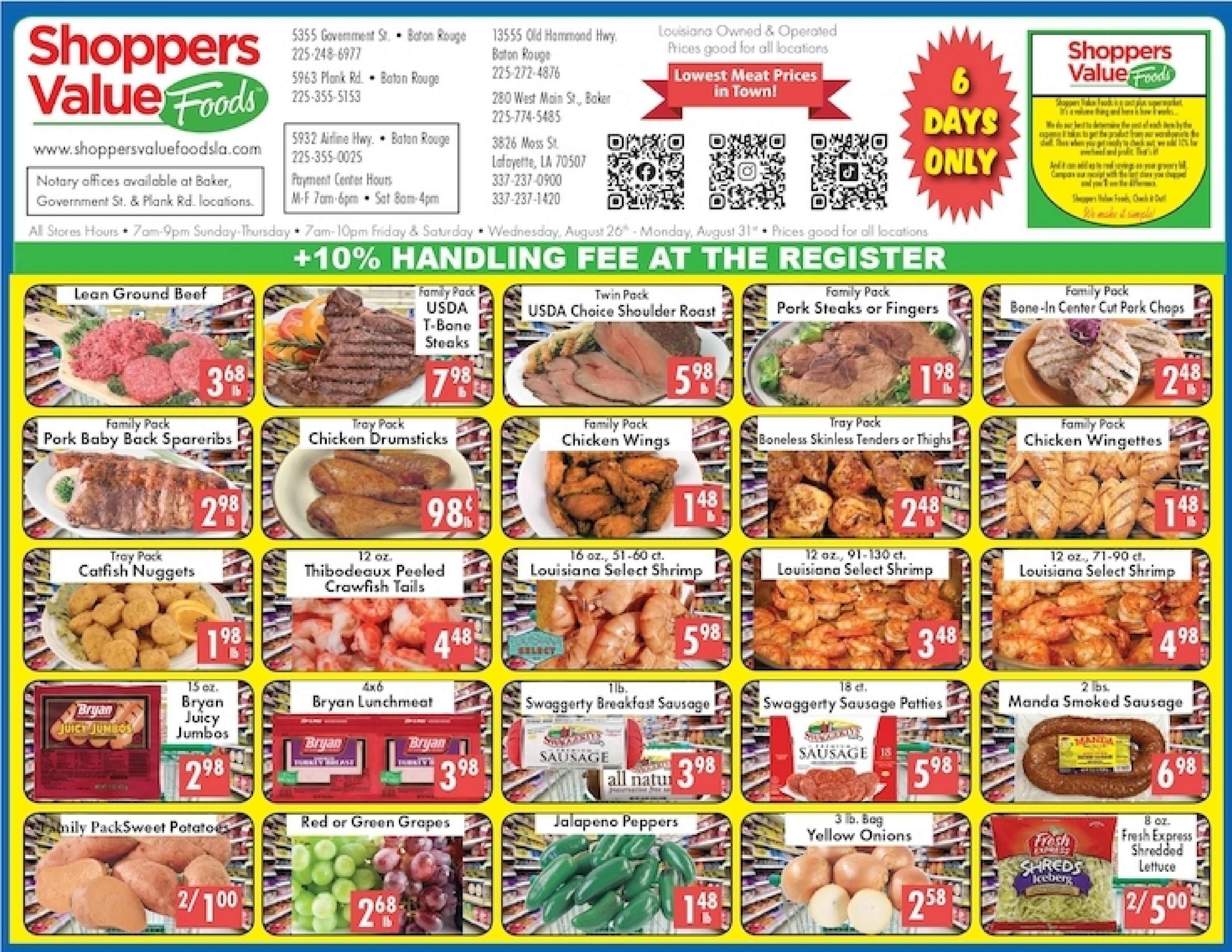Shoppers Value Foods LA Weekly Ad August 26 - 31, 2026