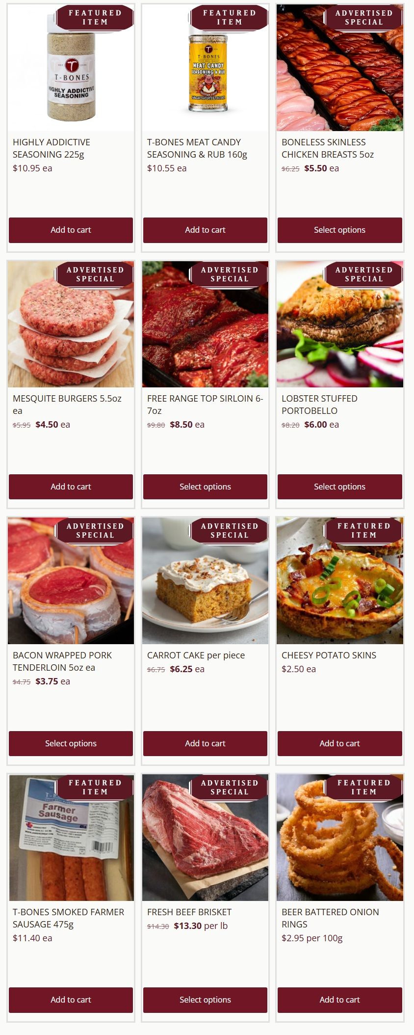 T-Bone's Flyer August 26 to September 1