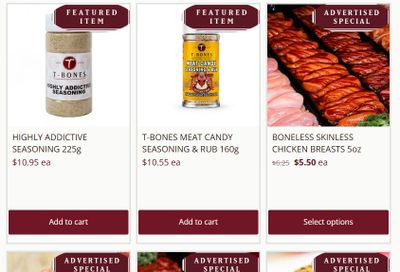 T-Bone's Flyer August 26 to September 1