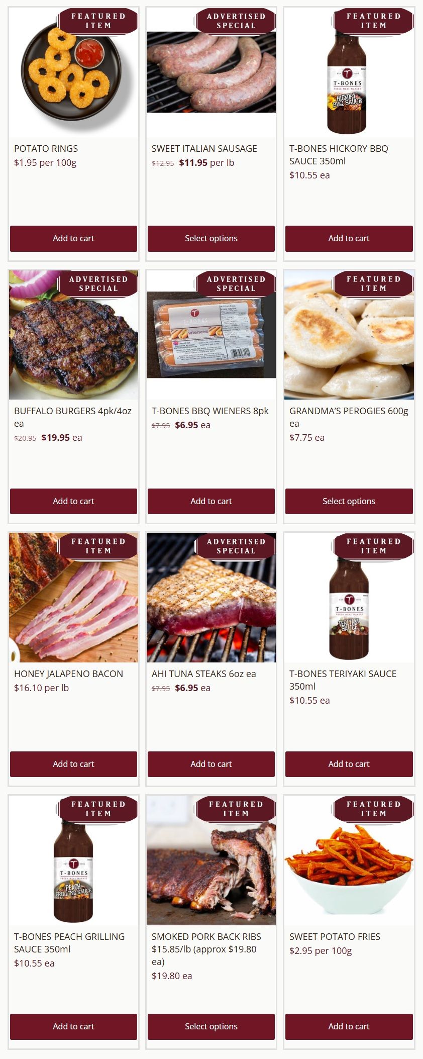 T-Bone's Flyer August 26 to September 1