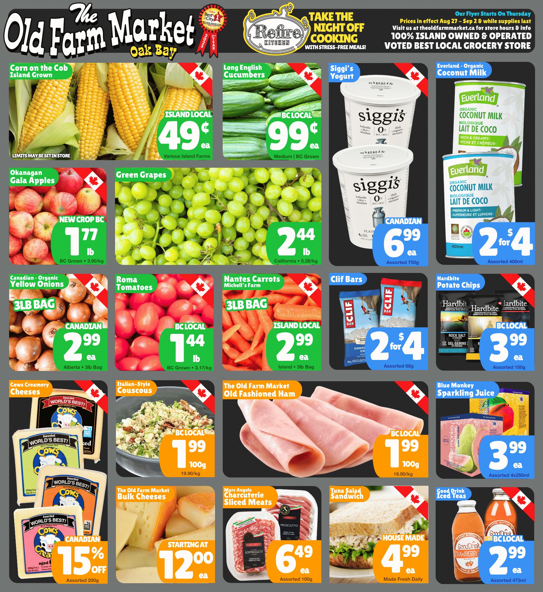 The Old Farm Market (Victoria) Flyer August 27 to September 2