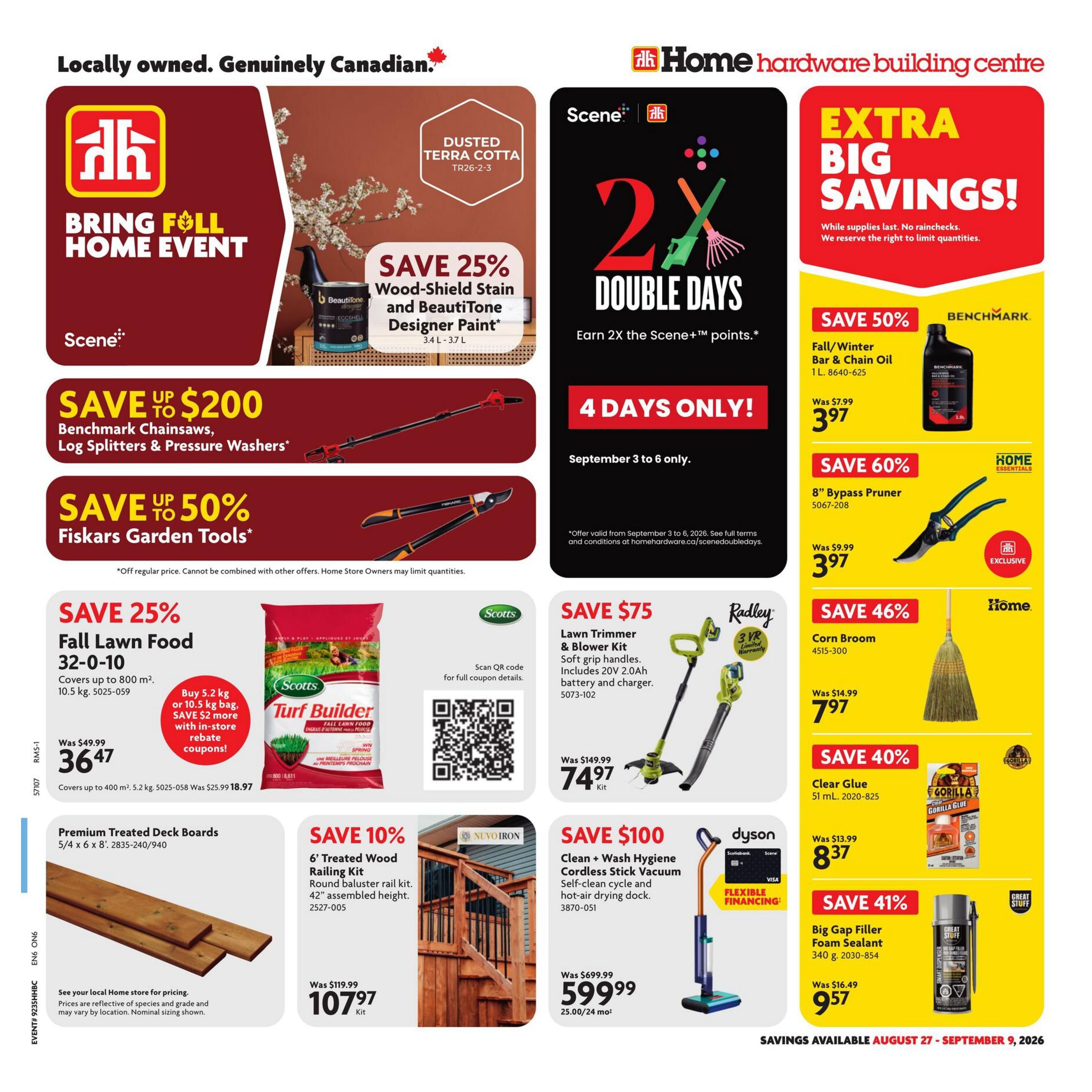 Home Hardware Building Centre (ON) Flyer August 27 to September 9