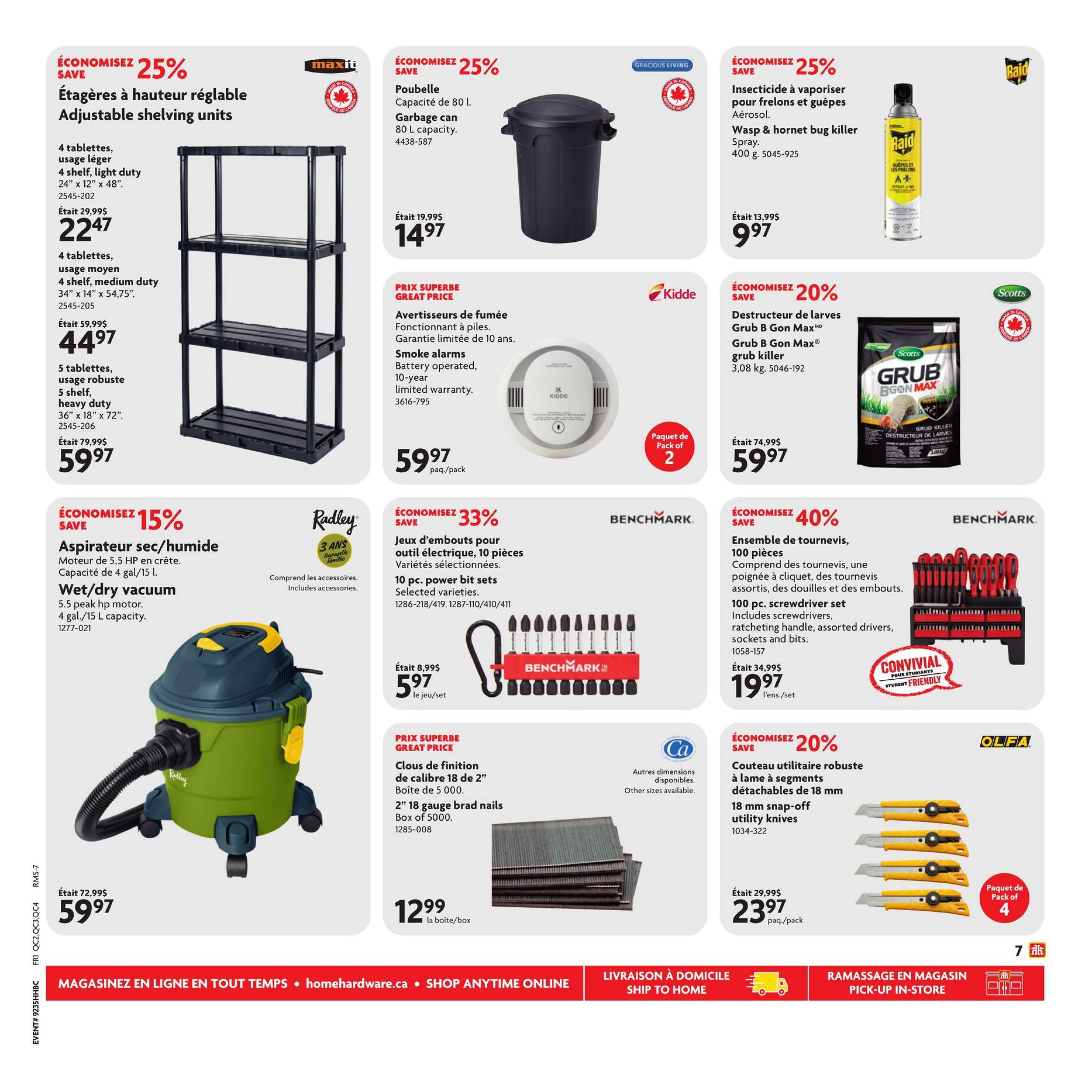 Home Hardware Building Centre (QC) Flyer August 27 to September 9