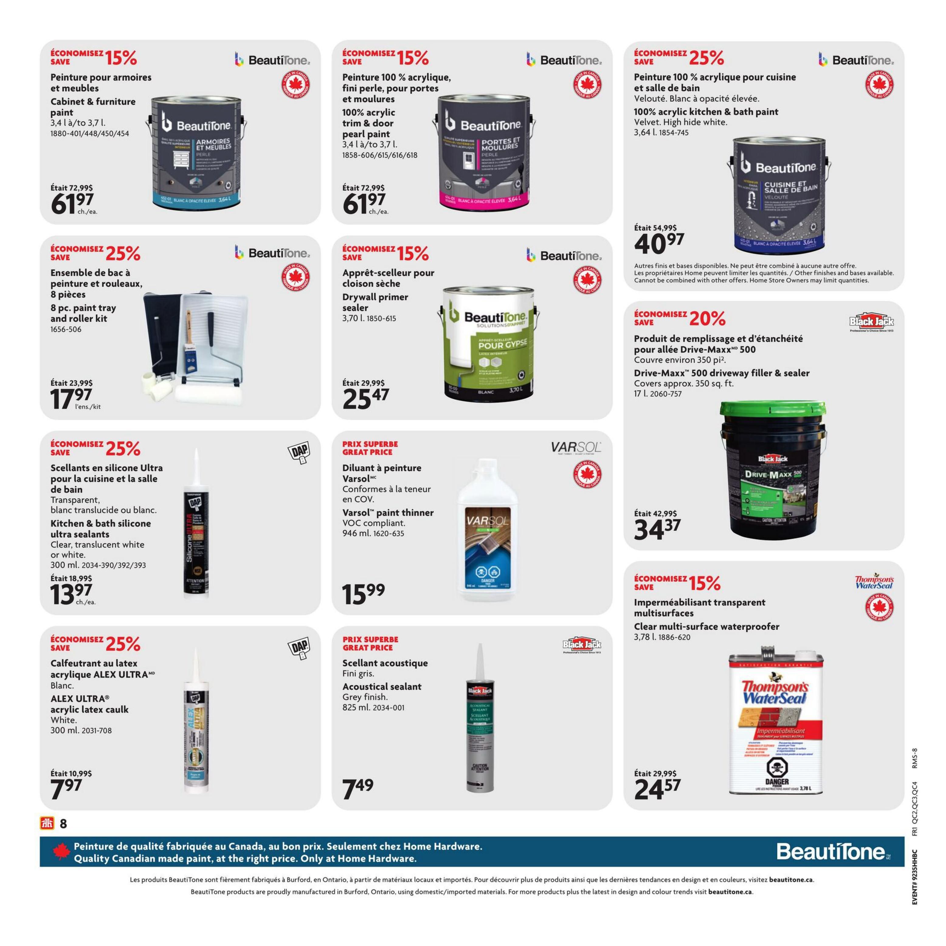 Home Hardware Building Centre (QC) Flyer August 27 to September 9