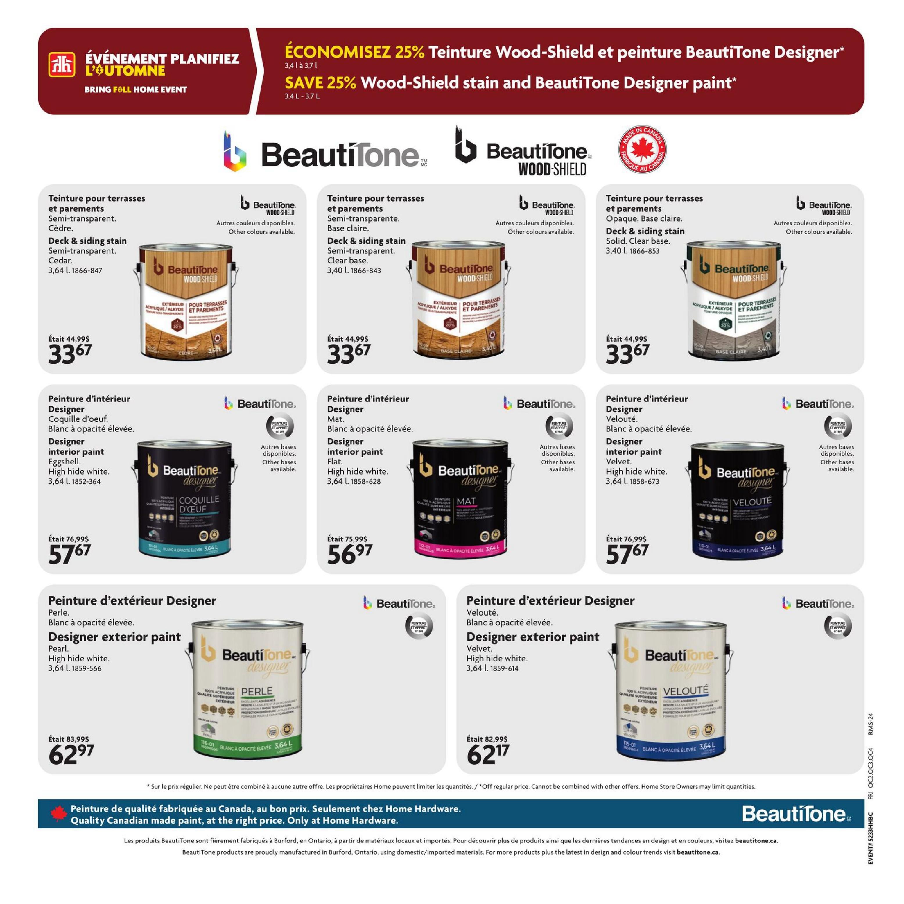 Home Hardware Building Centre (QC) Flyer August 27 to September 9