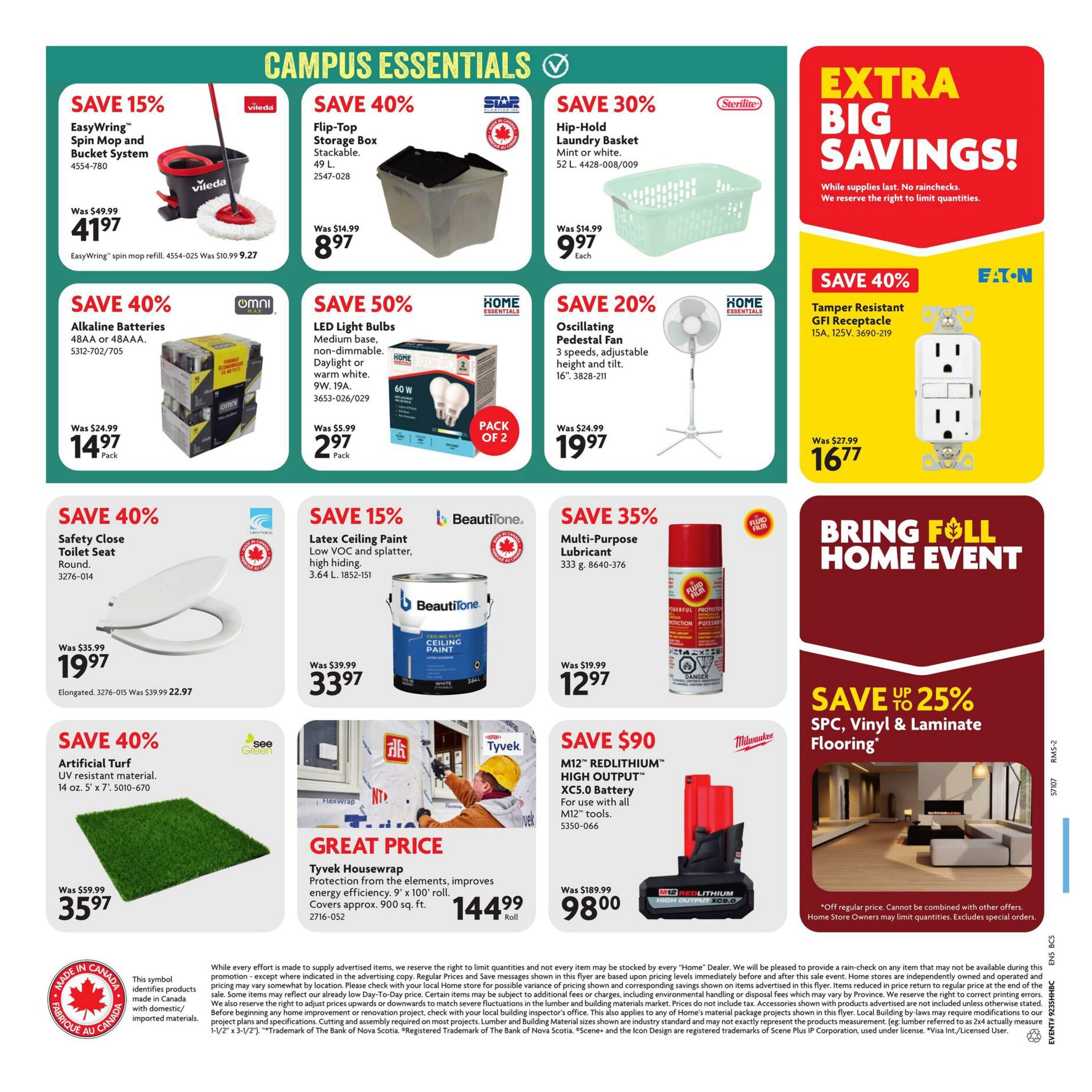 Home Hardware Building Centre (BC) Flyer August 27 to September 9
