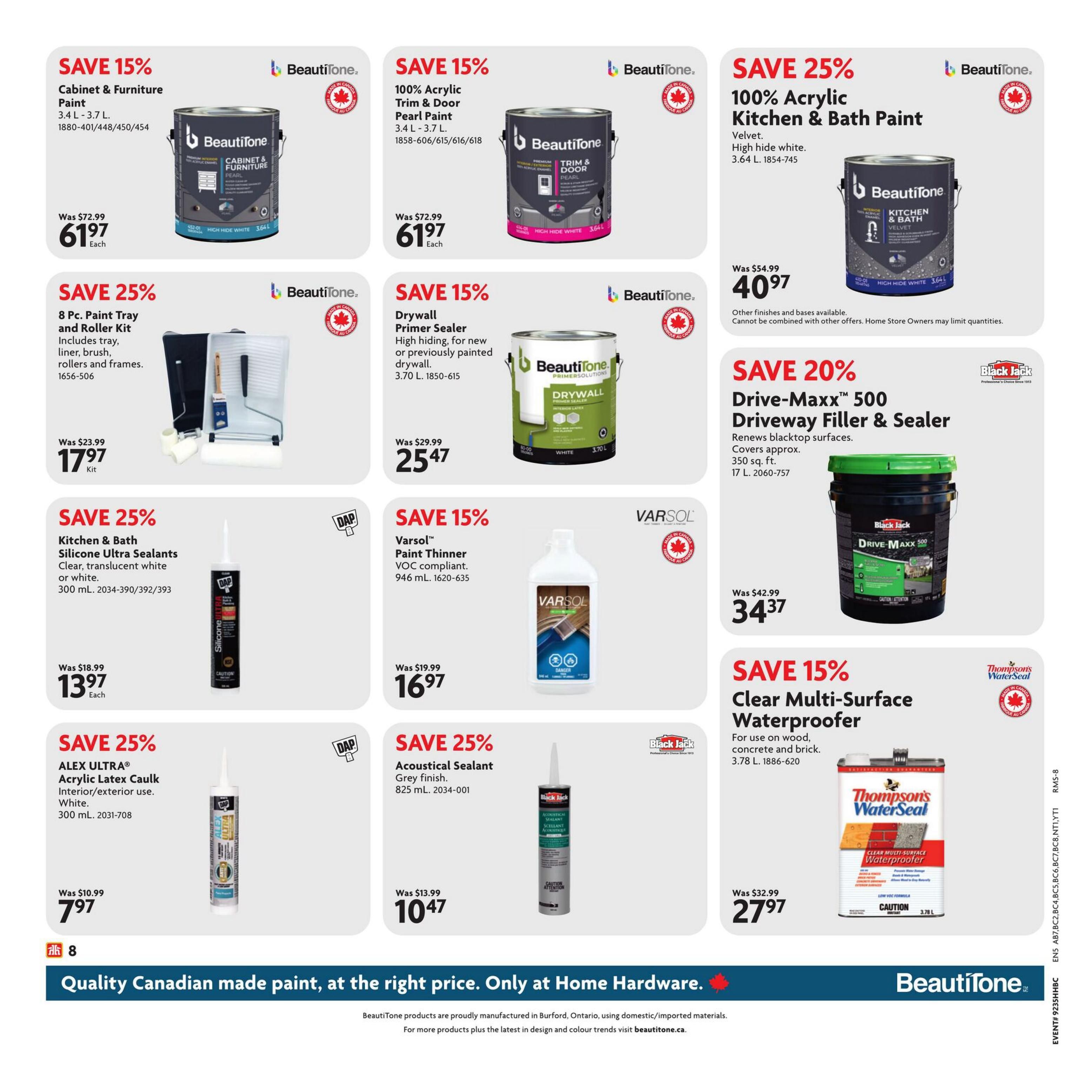 Home Hardware Building Centre (BC) Flyer August 27 to September 9