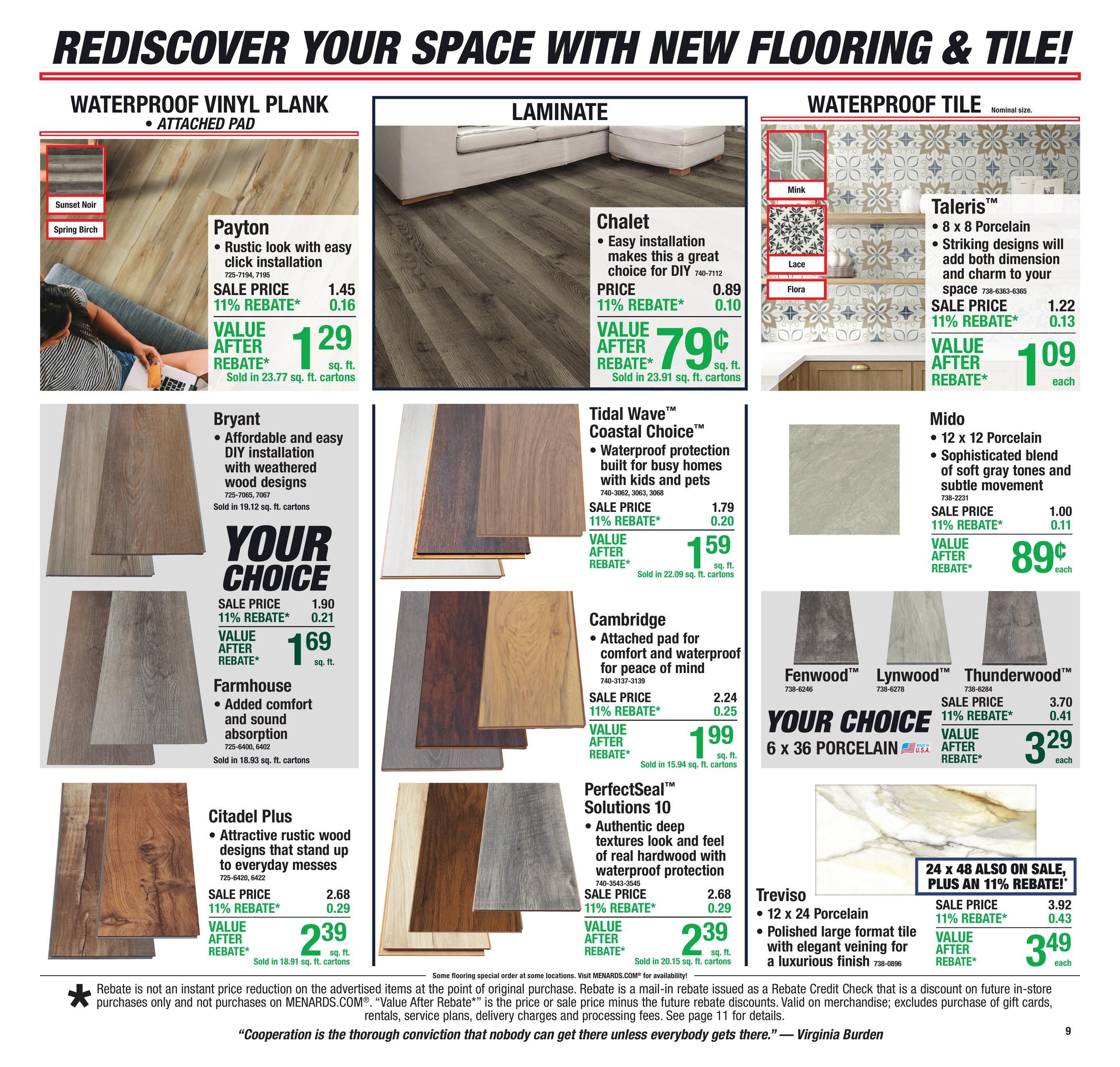 Menards (Hot Springs-Rapid City Area, SD) 11% Rebate Sale Weekly Ad August 26 - September 7, 2026