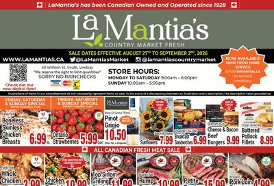 LaMantia's Flyer August 27 to September 2