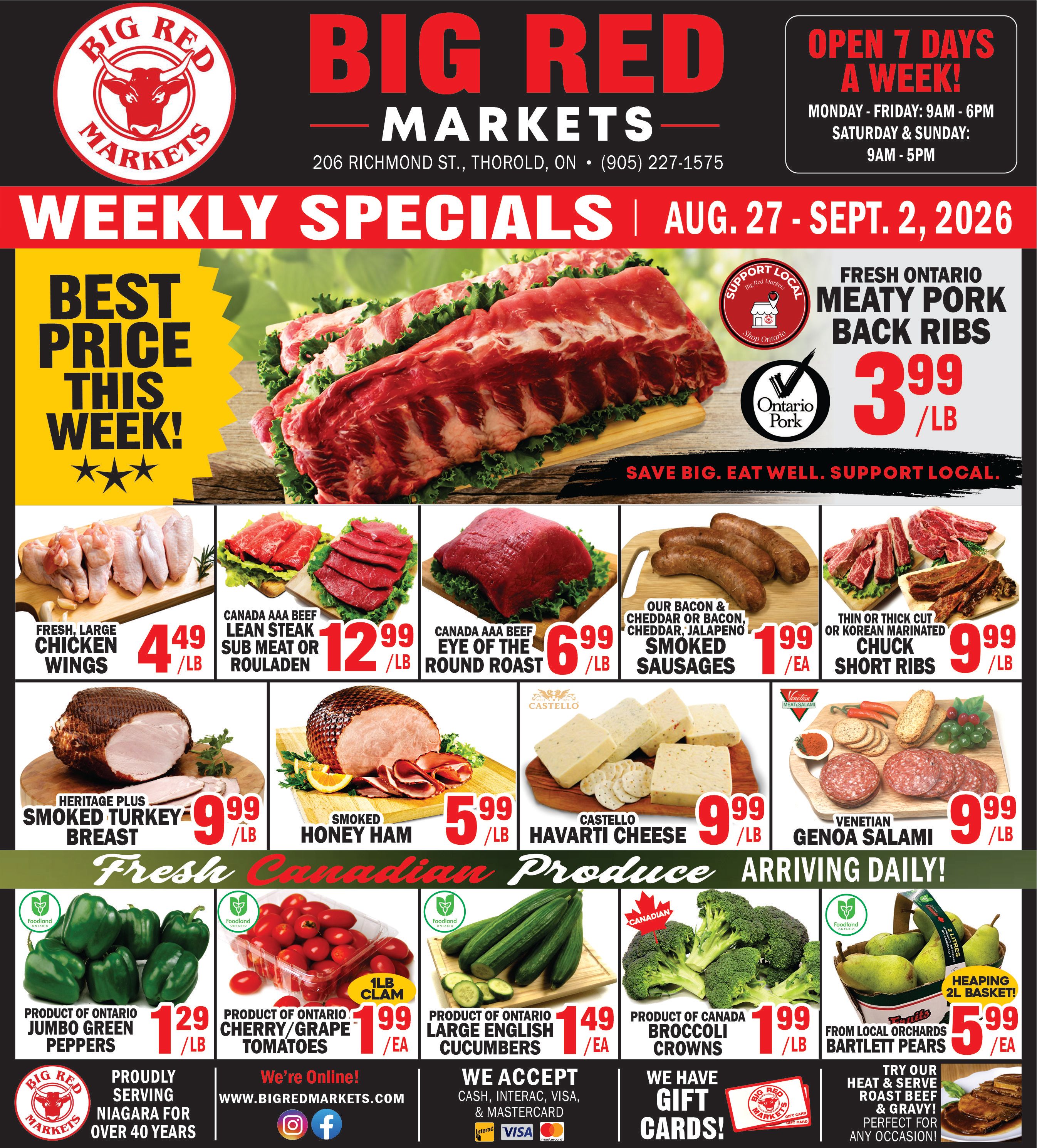 Big Red Markets Flyer August 27 to September 2