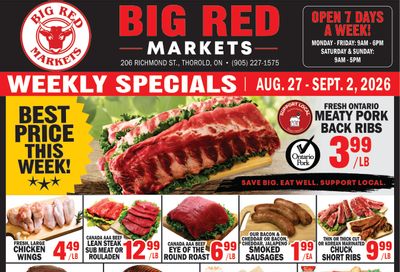 Big Red Markets Flyer August 27 to September 2