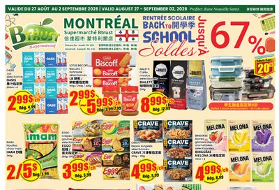 Btrust Supermarket (Montreal) Flyer August 27 to September 2