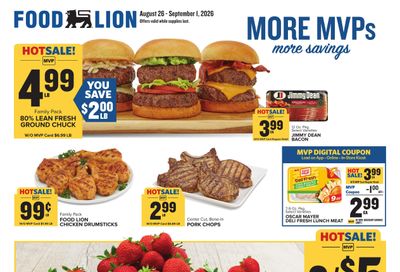 Food Lion (Bolivia Area, NC) Weekly Ad August 26 - September 1, 2026