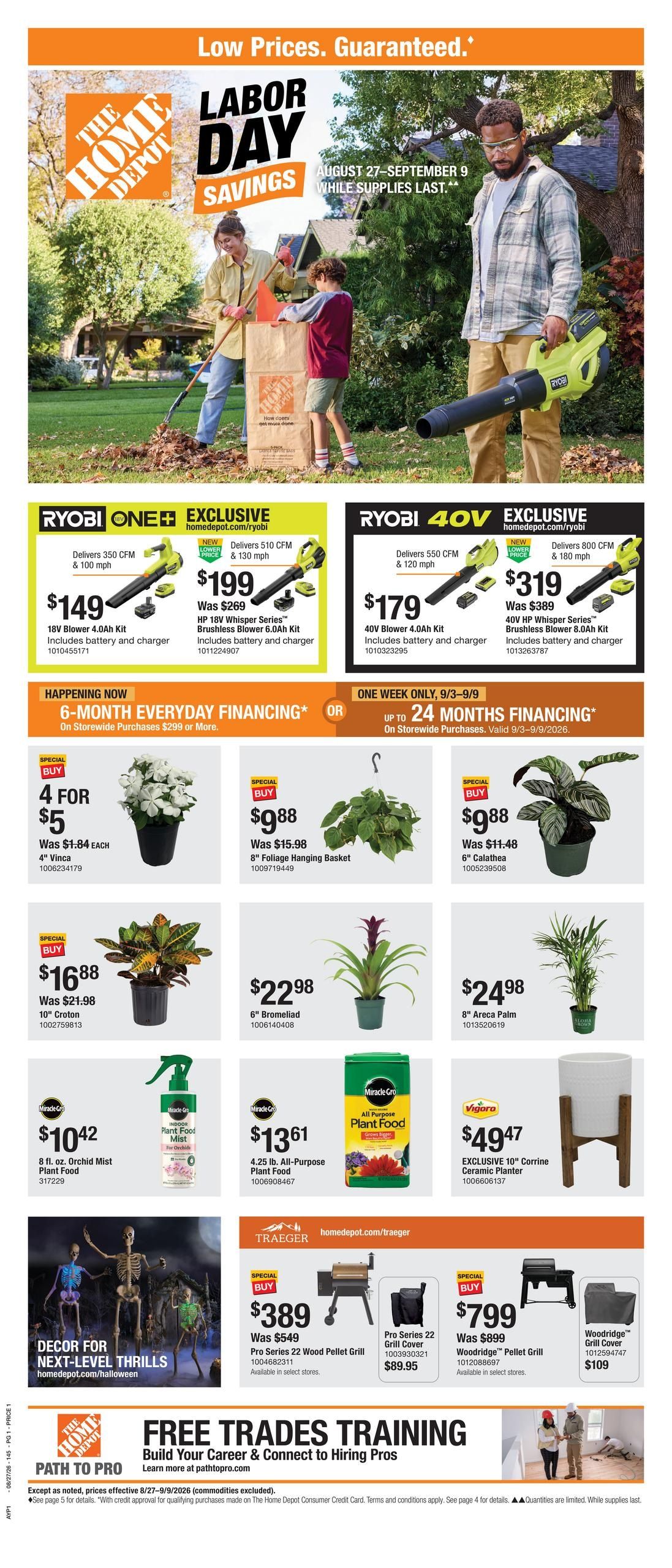 Home Depot (Honolulu–Aiea Area, HI) Labor Day Savings Weekly Ad August 27 - September 9, 2026