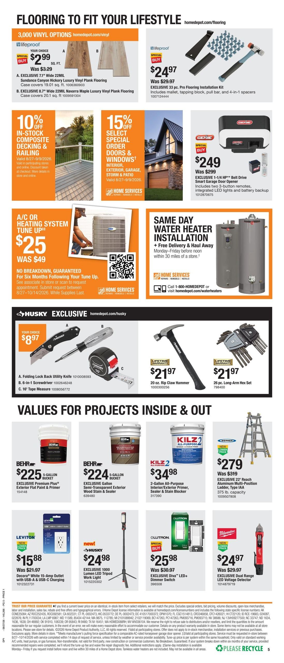 Home Depot (Honolulu–Aiea Area, HI) Labor Day Savings Weekly Ad August 27 - September 9, 2026