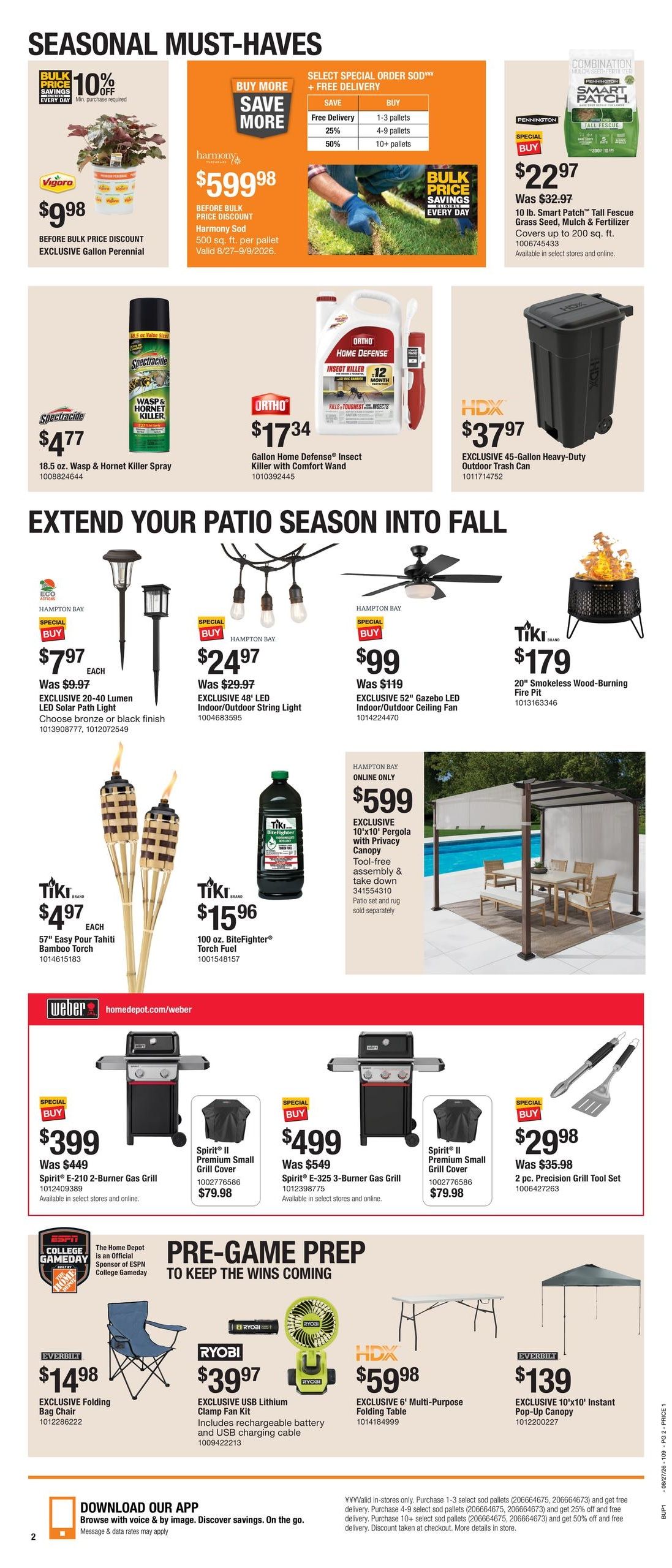 Home Depot (IA, IL, MO) Labor Day Savings Weekly Ad August 27 - September 9, 2026