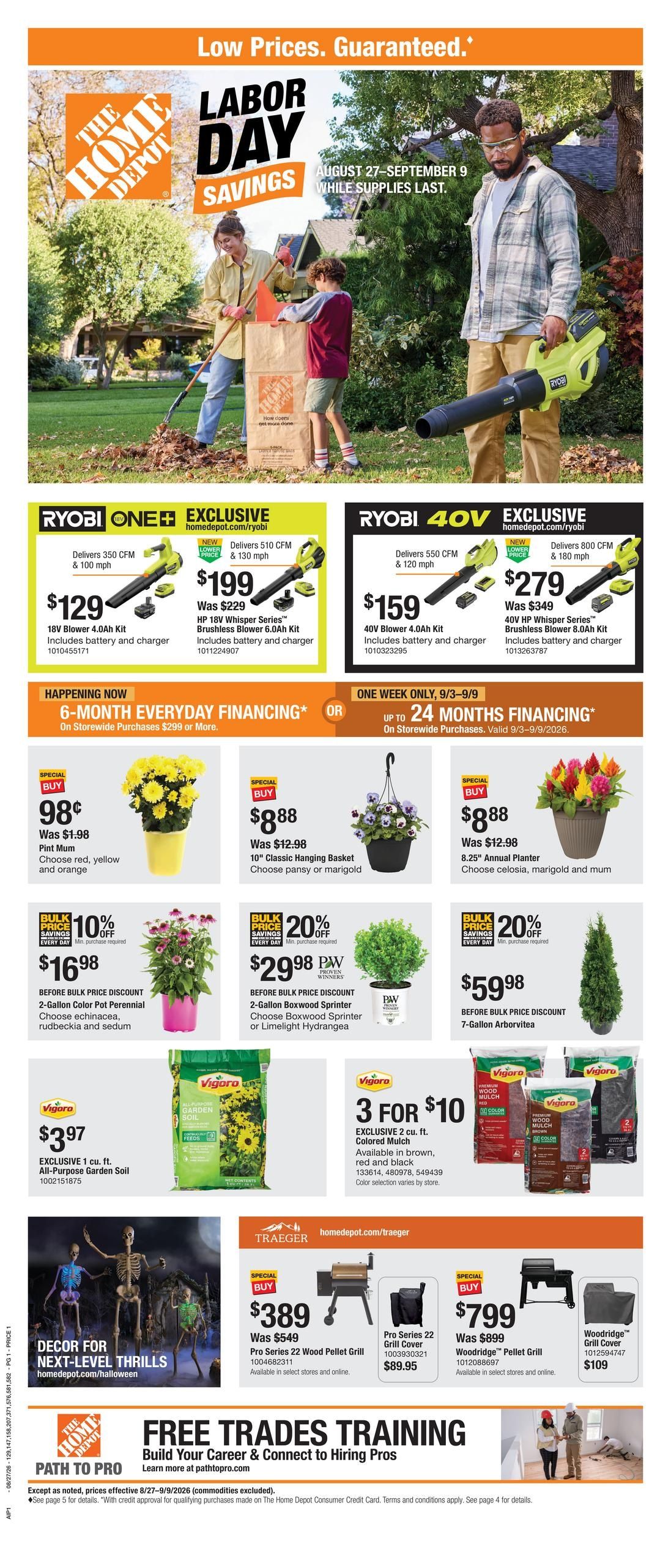 Home Depot (IA, KS, MN, MO, NE, SD) Labor Day Savings Weekly Ad August 27 - September 9, 2026
