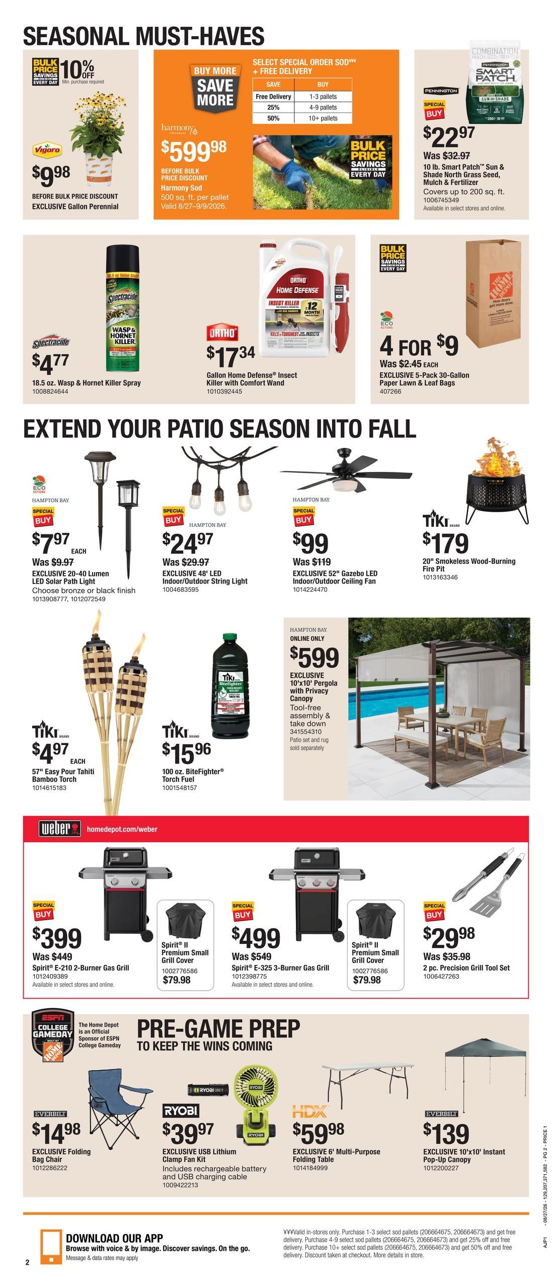 Home Depot (IA, KS, MN, MO, NE, SD) Labor Day Savings Weekly Ad August 27 - September 9, 2026