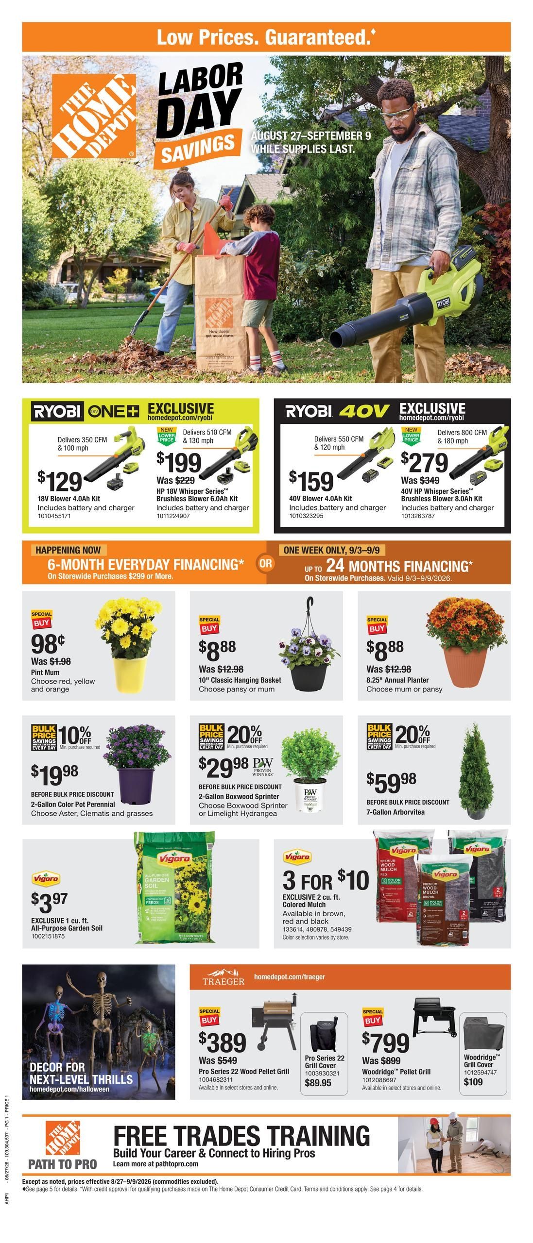 Home Depot (IL, MO) Labor Day Savings Weekly Ad August 27 - September 9, 2026