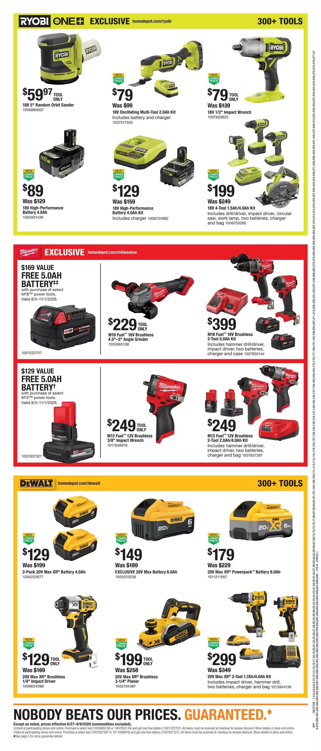 Home Depot (IN, KY, MI, OH) Labor Day Savings Weekly Ad August 27 - September 9, 2026