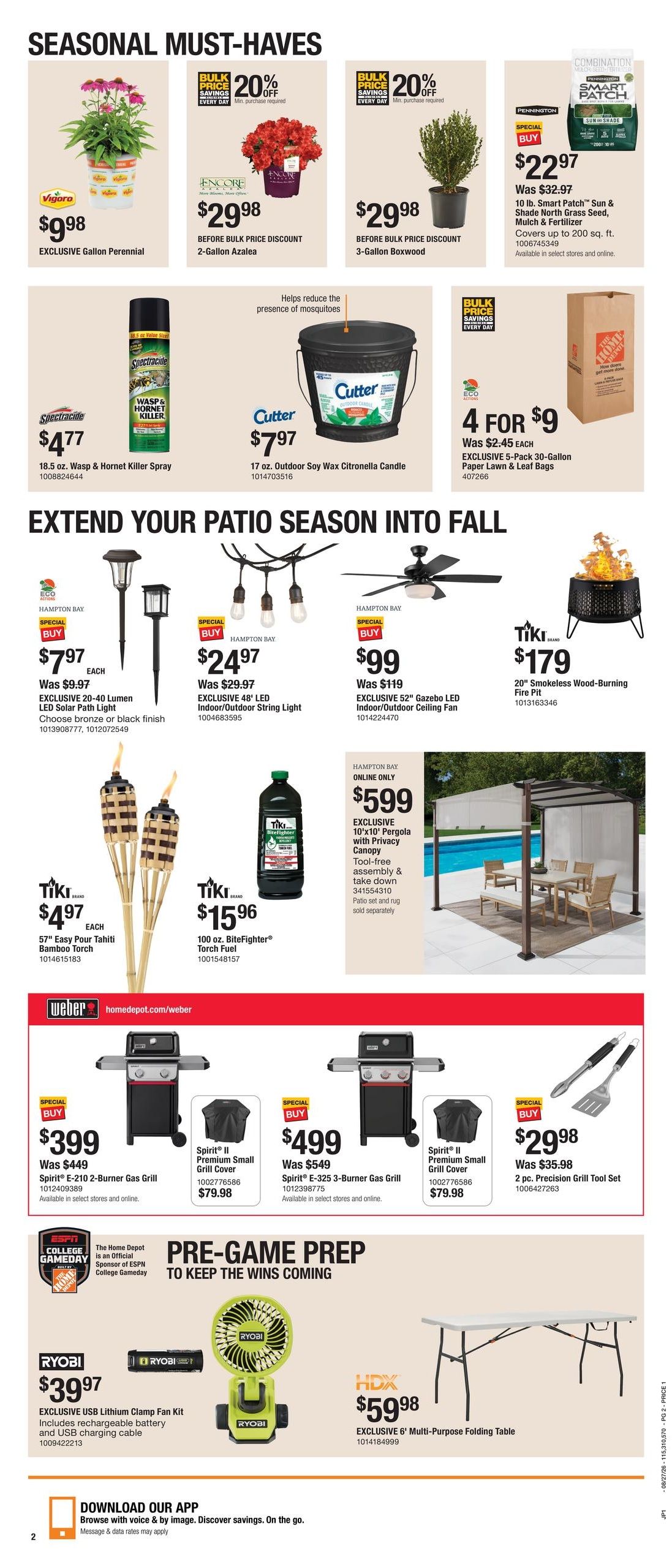 Home Depot (IN, KY) Labor Day Savings Weekly Ad August 27 - September 9, 2026