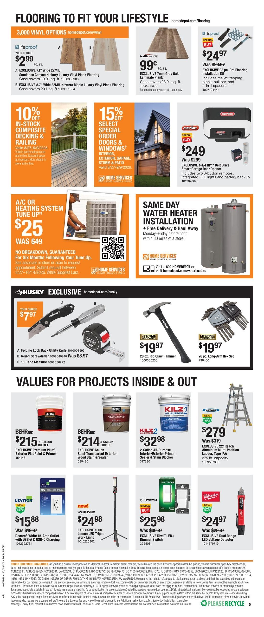 Home Depot (IN, KY) Labor Day Savings Weekly Ad August 27 - September 9, 2026