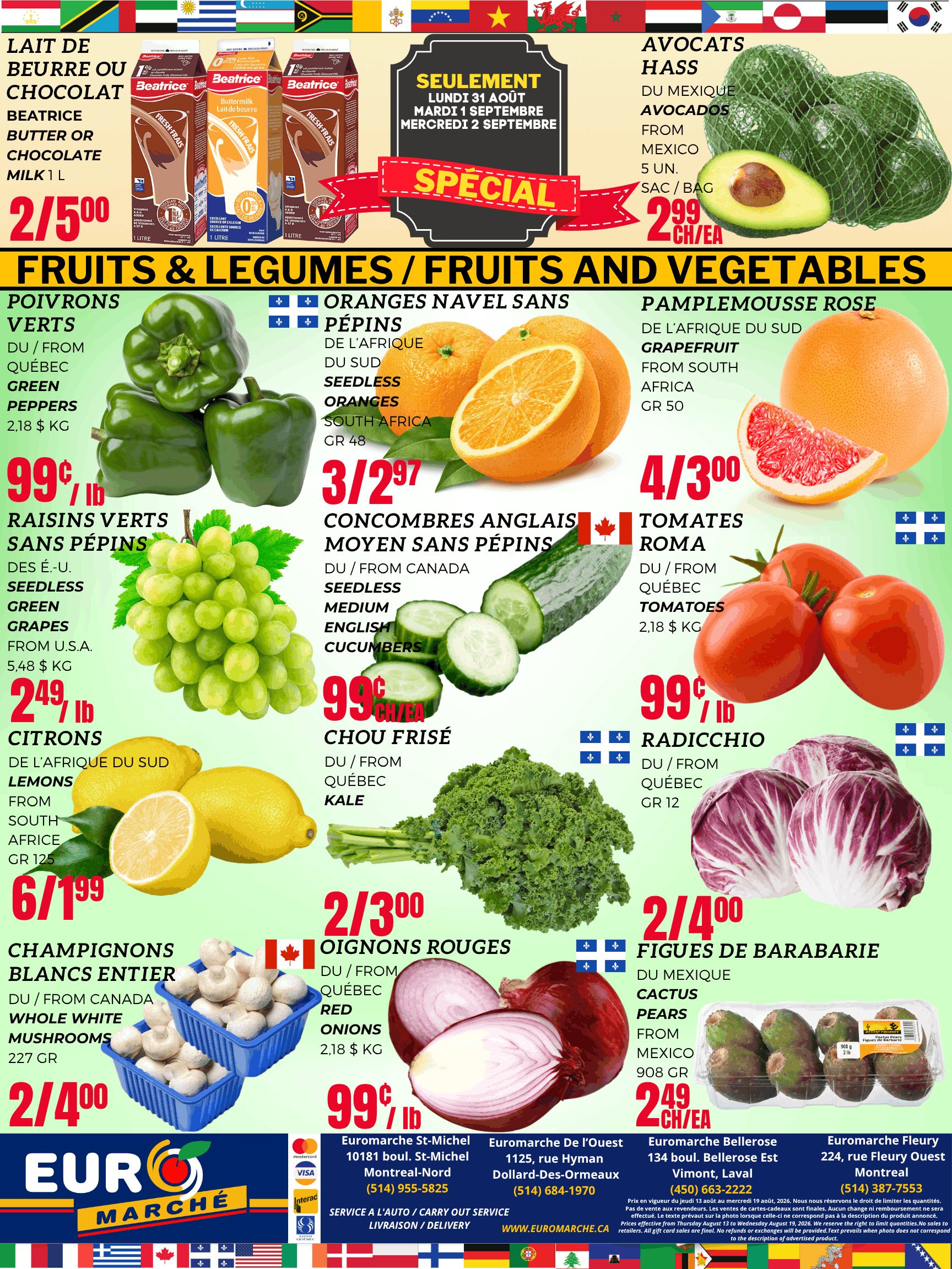 Euro Marche Flyer August 27 to September 2