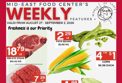 Mid-East Food Centre Flyer August 27 to September 2