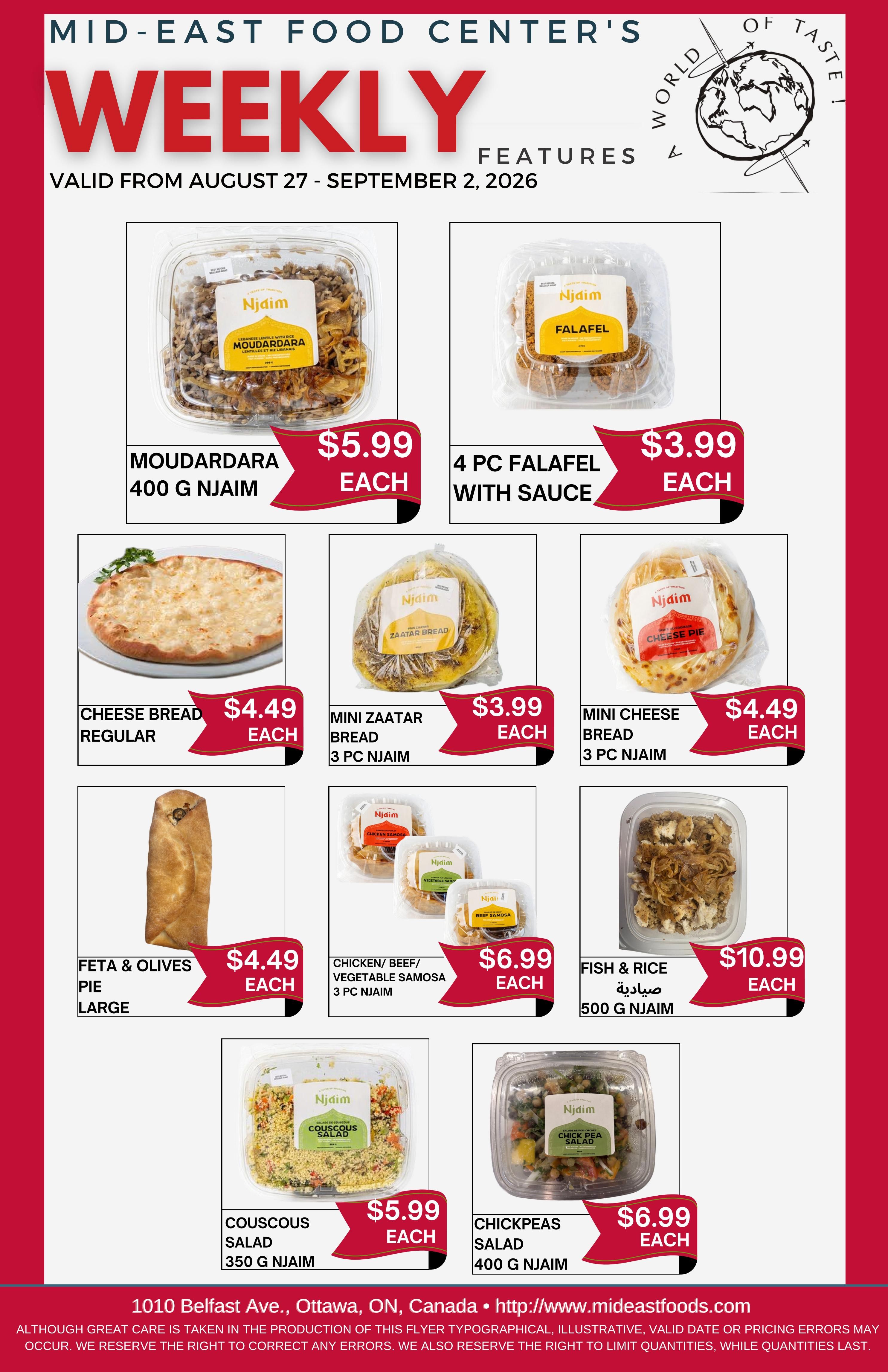 Mid-East Food Centre Flyer August 27 to September 2
