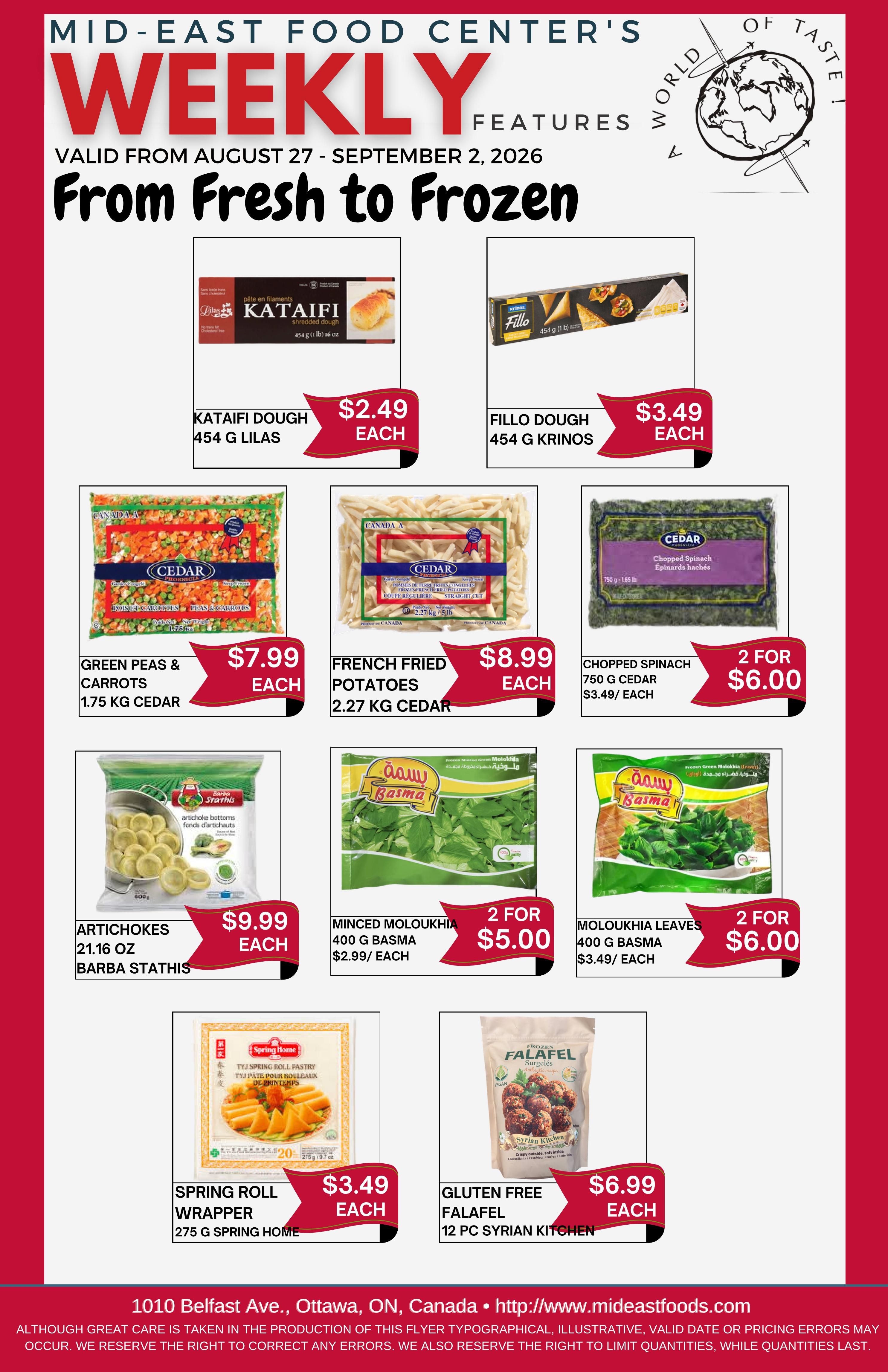 Mid-East Food Centre Flyer August 27 to September 2