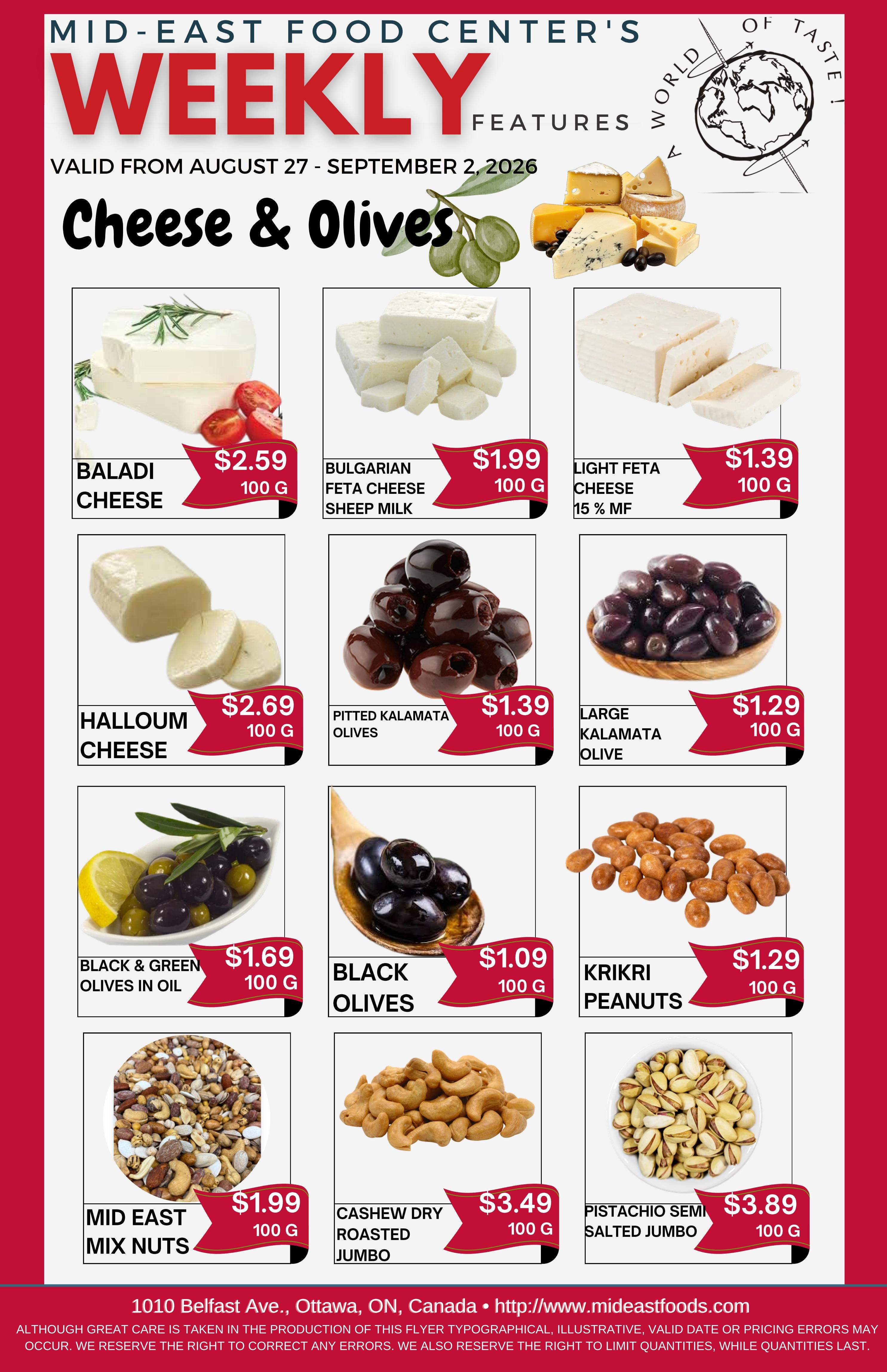 Mid-East Food Centre Flyer August 27 to September 2