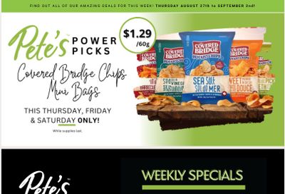 Pete's Fine Foods Flyer August 27 to September 2