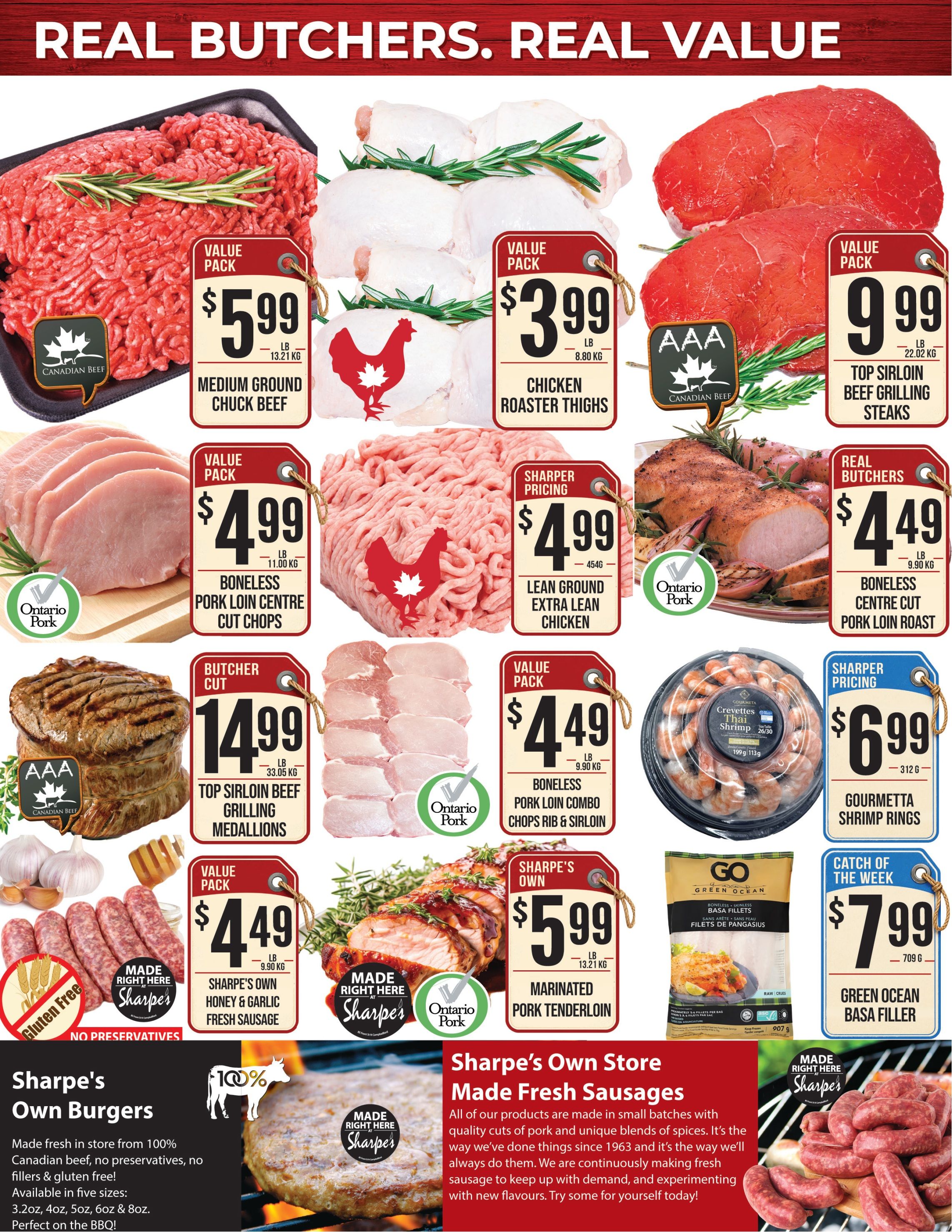 Sharpe's Food Market Flyer August 27 to September 2