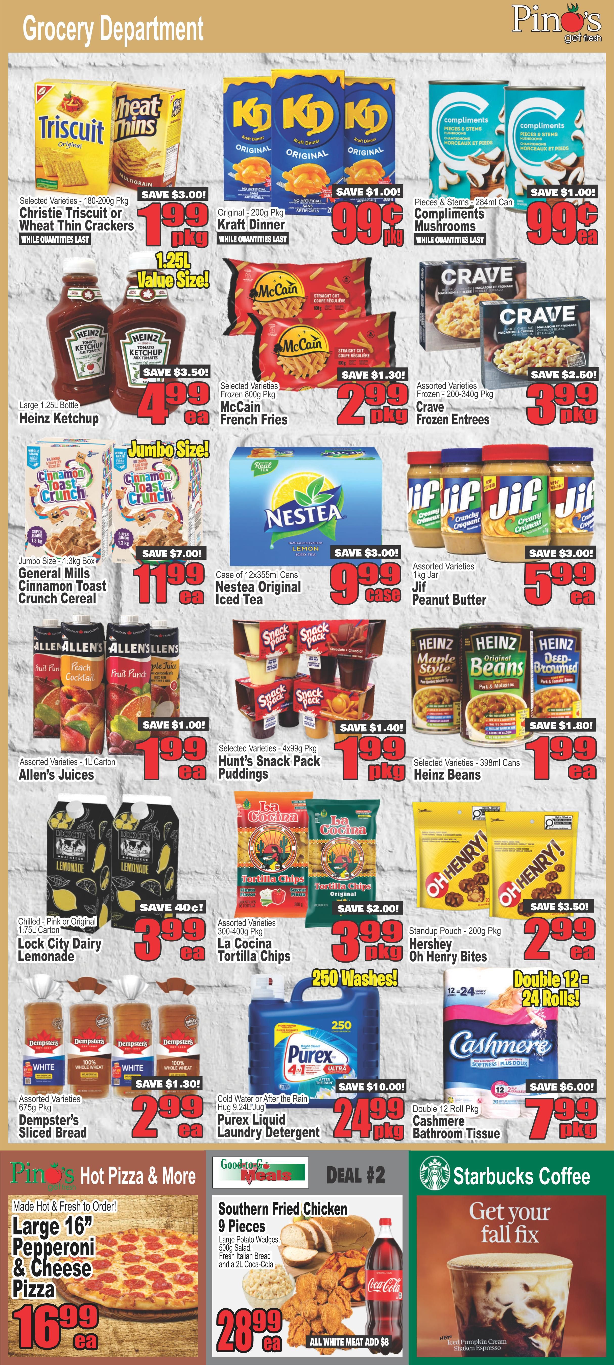 Pino's Flyer August 27 to September 2