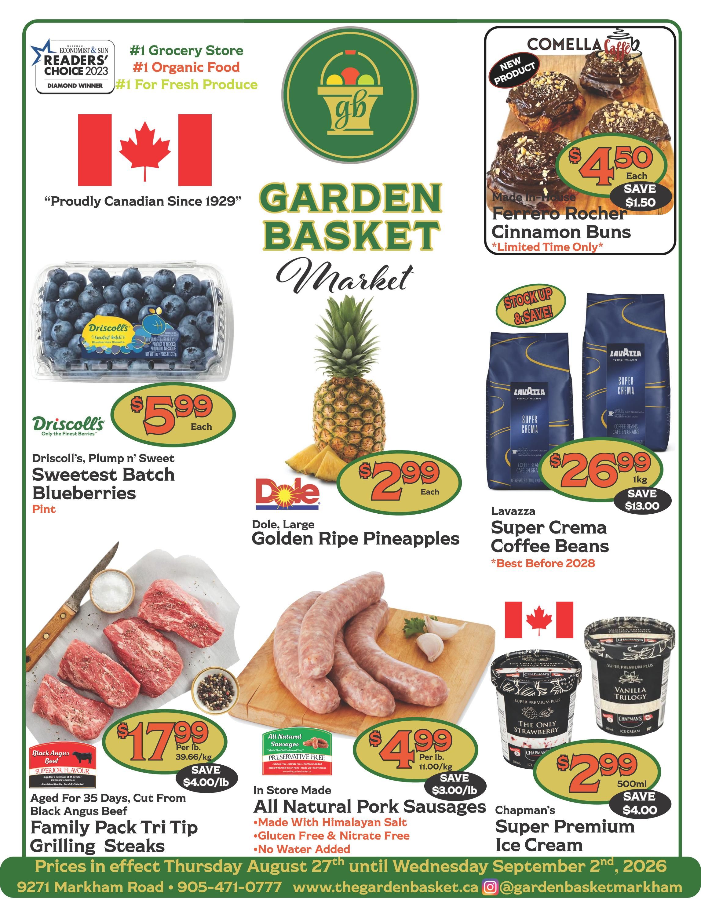 The Garden Basket Flyer August 27 to September 2