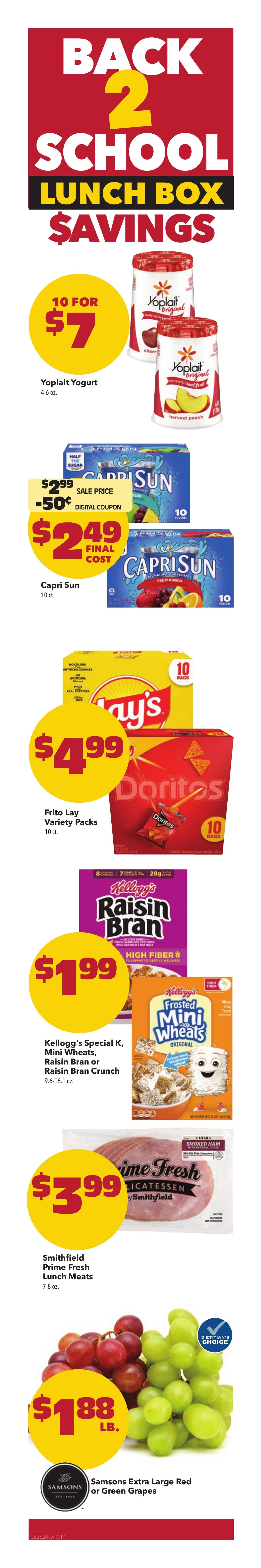 Cash Wise Weekly Ad August 26 - September 1, 2026