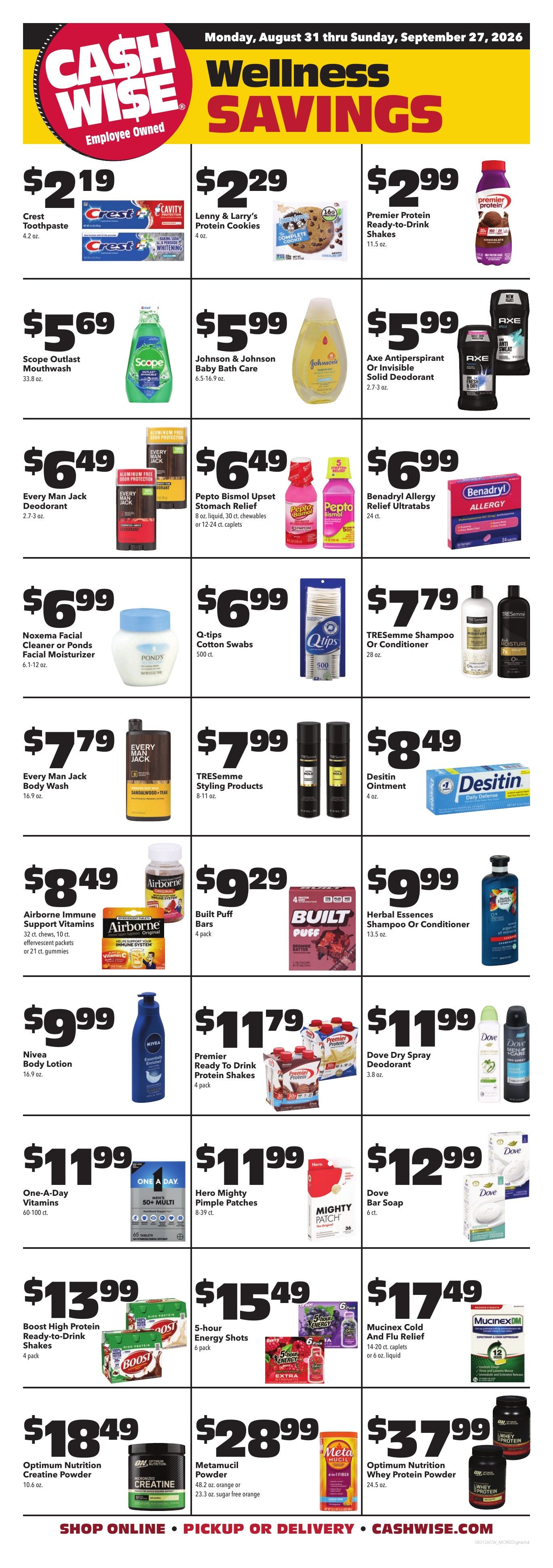 Cash Wise Weekly Ad August 26 - September 1, 2026