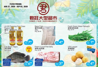Kings Fair Supermarket Flyer August 27 to September 2