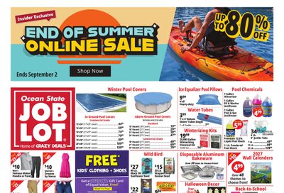 Ocean State Job Lot (Bridgeport Area, CT) Weekly Ad August 27 - September 2, 2026