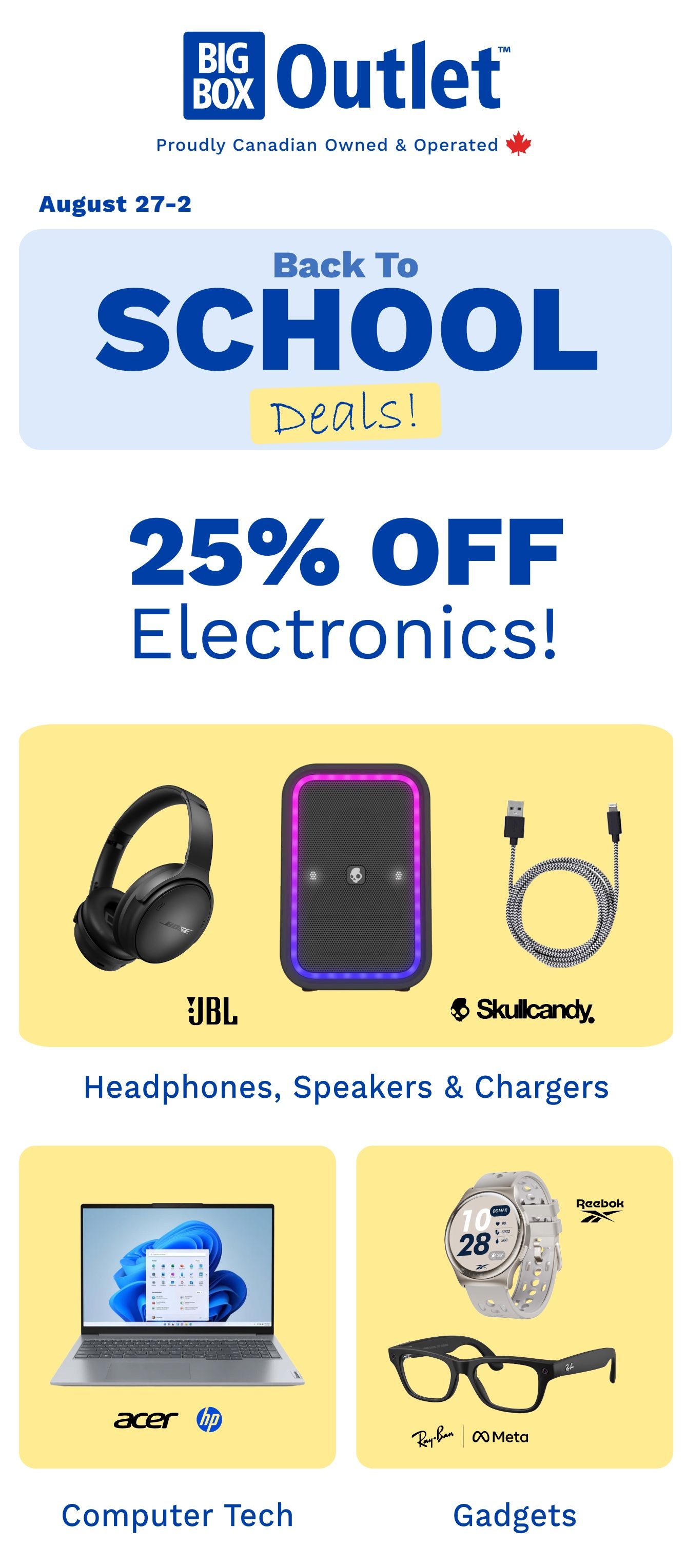Big Box Outlet Store Flyer August 27 to September 2