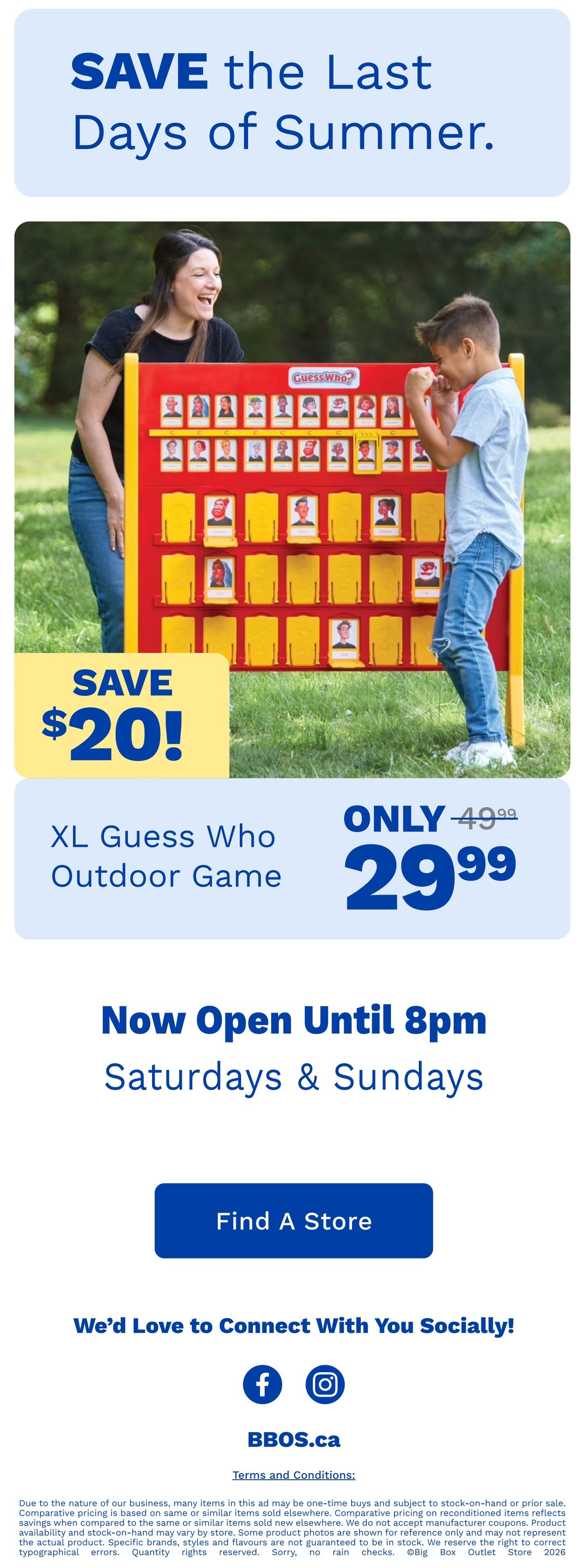 Big Box Outlet Store Flyer August 27 to September 2