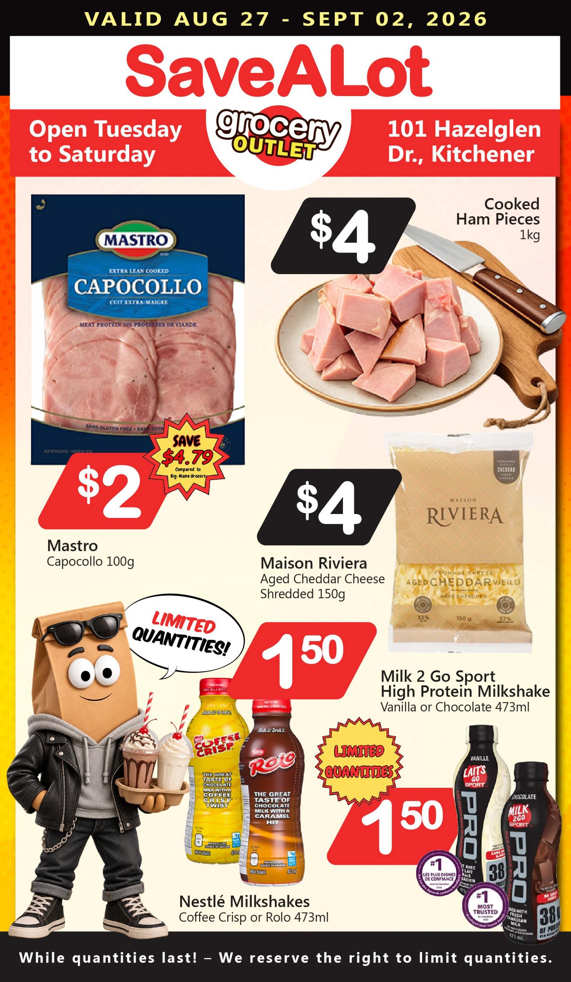 SaveALot Grocery Outlet Flyer August 27 to September 2