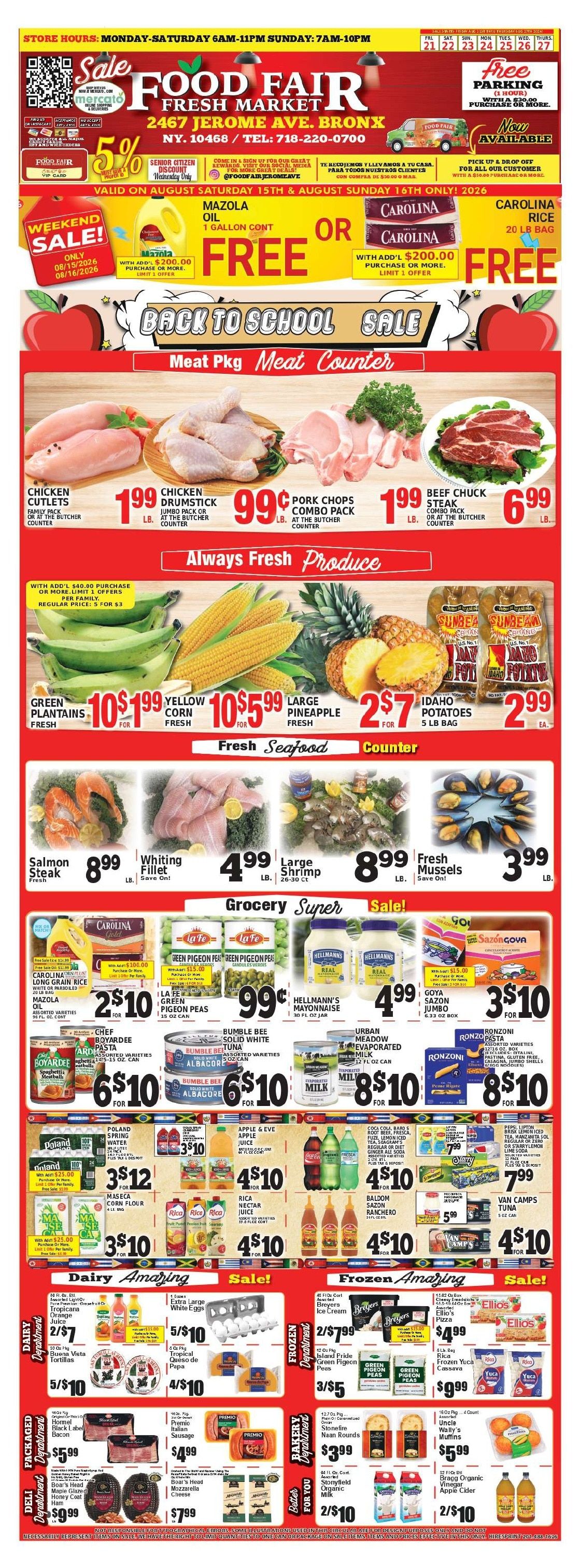 Food Fair Fresh Market Weekly Ad August 22 - 28, 2026