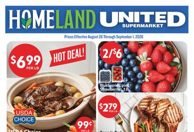 Homeland Stores (Henryetta and Muskogee, OK) Weekly Ad August 26 - September 1, 2026