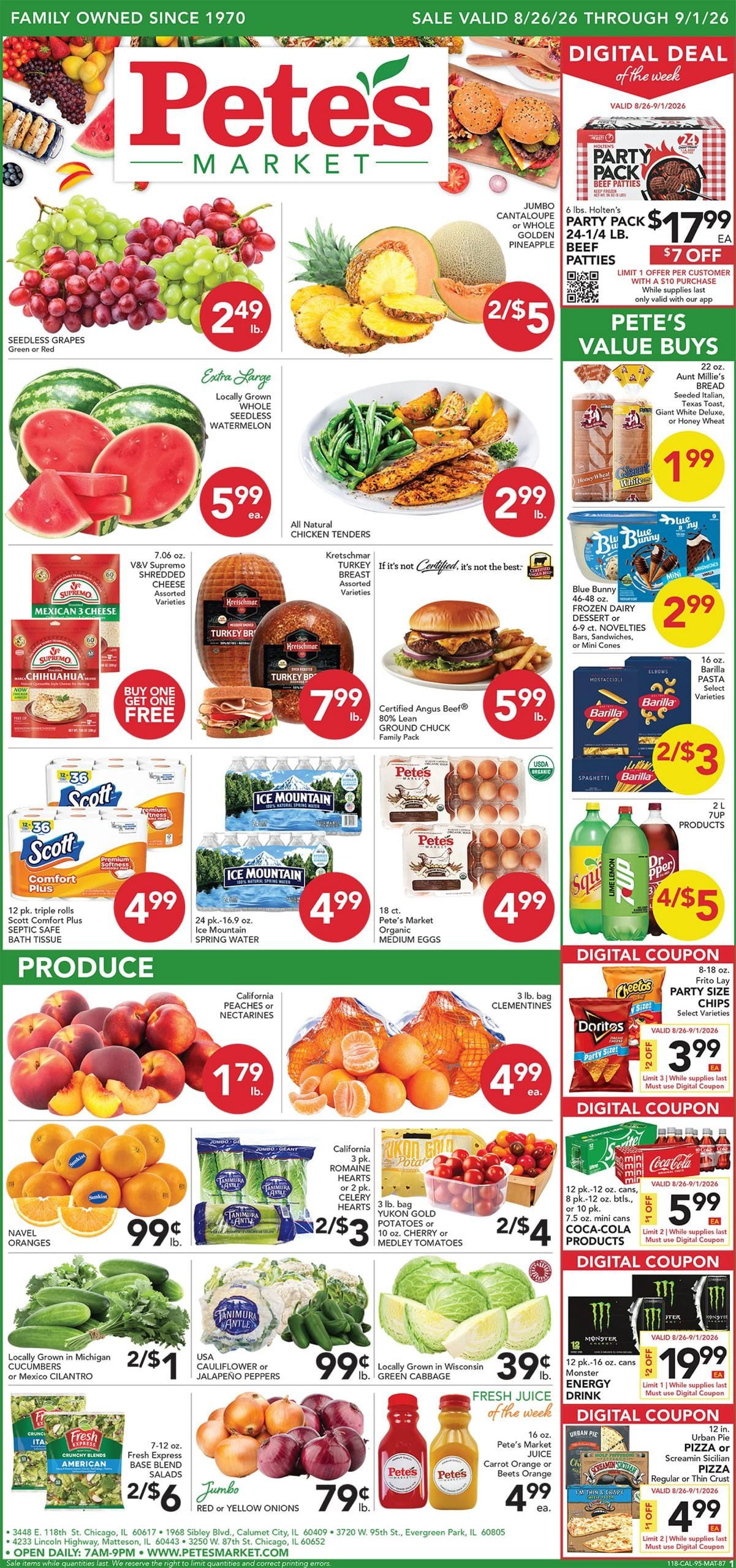 Pete's Fresh Market Weekly Ad August 26 - September 1, 2026