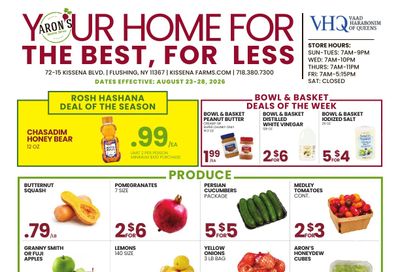 Aron's Kissena Farms Weekly Ad August 23 - 28, 2026