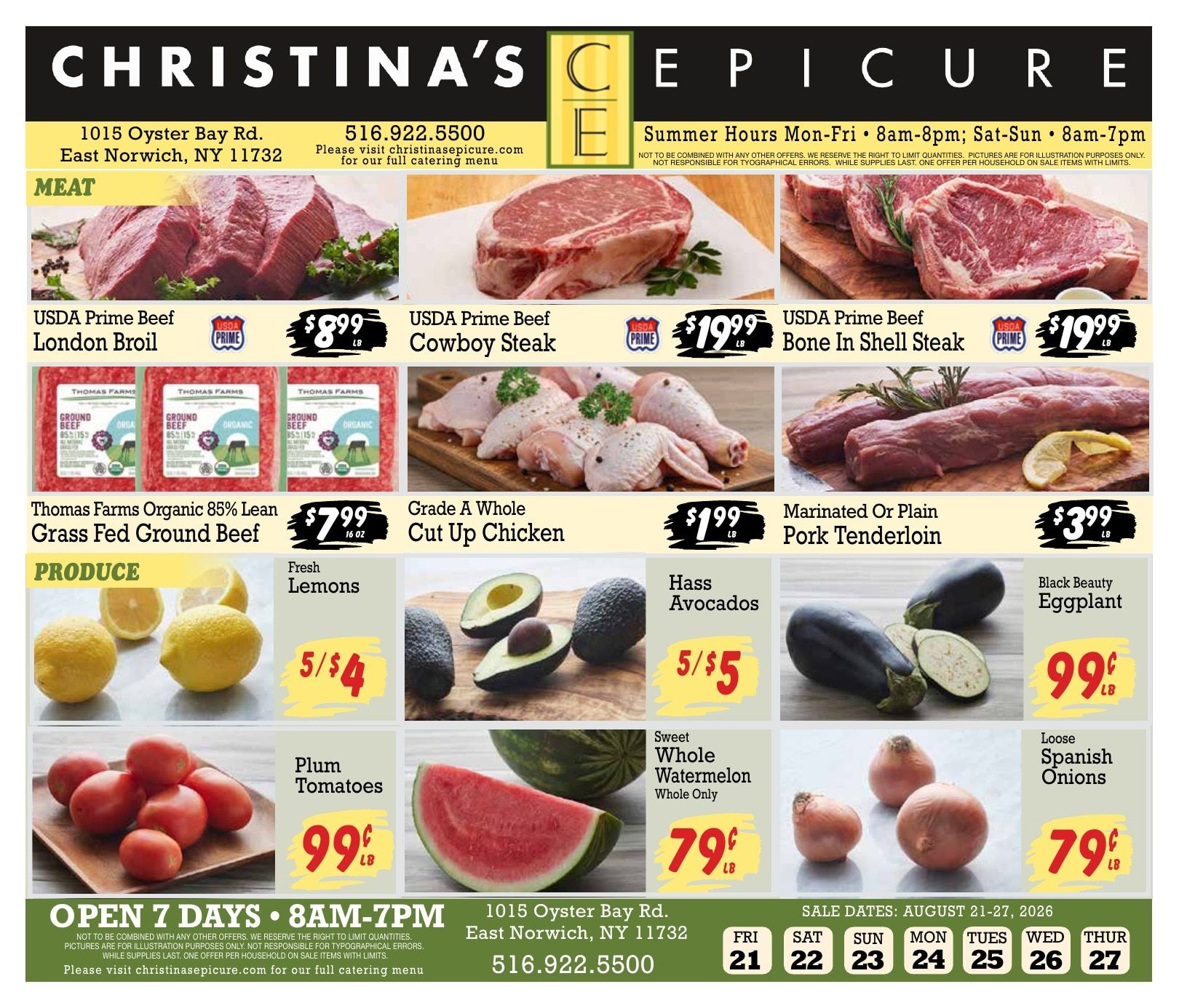 Christina's Epicure Weekly Ad August 21 - 27, 2026