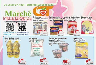 Marche C&T (Pierrefonds) Flyer August 27 to September 2